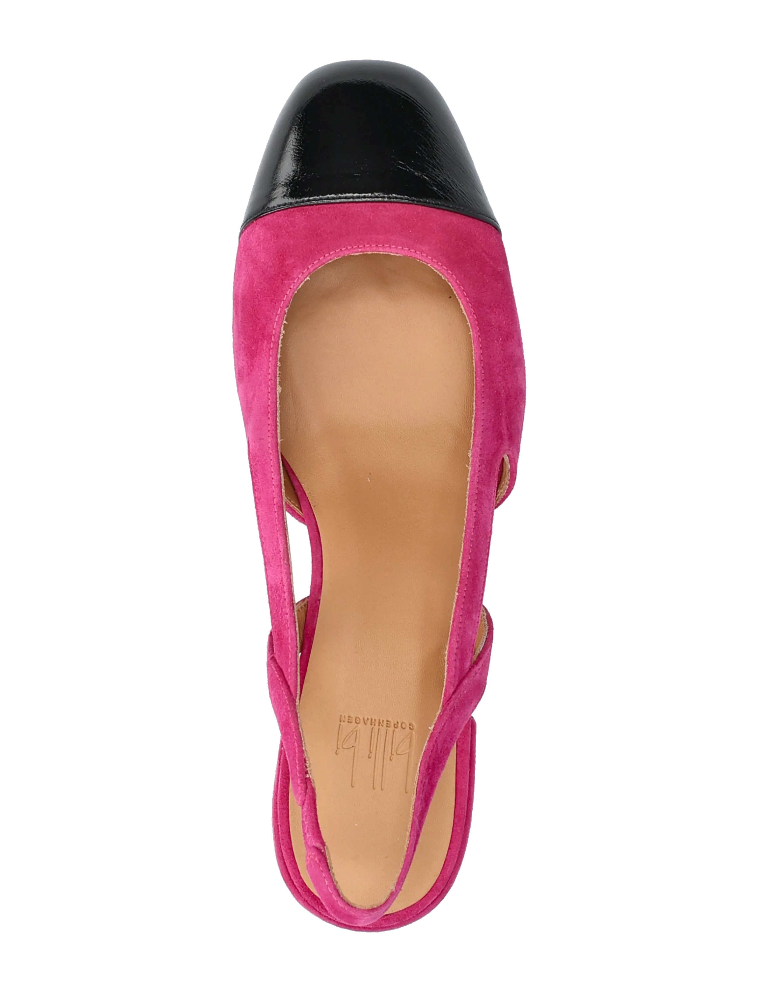 Billi Bi - Sling back - heeled slingbacks - black patent/fuxia suede - 3