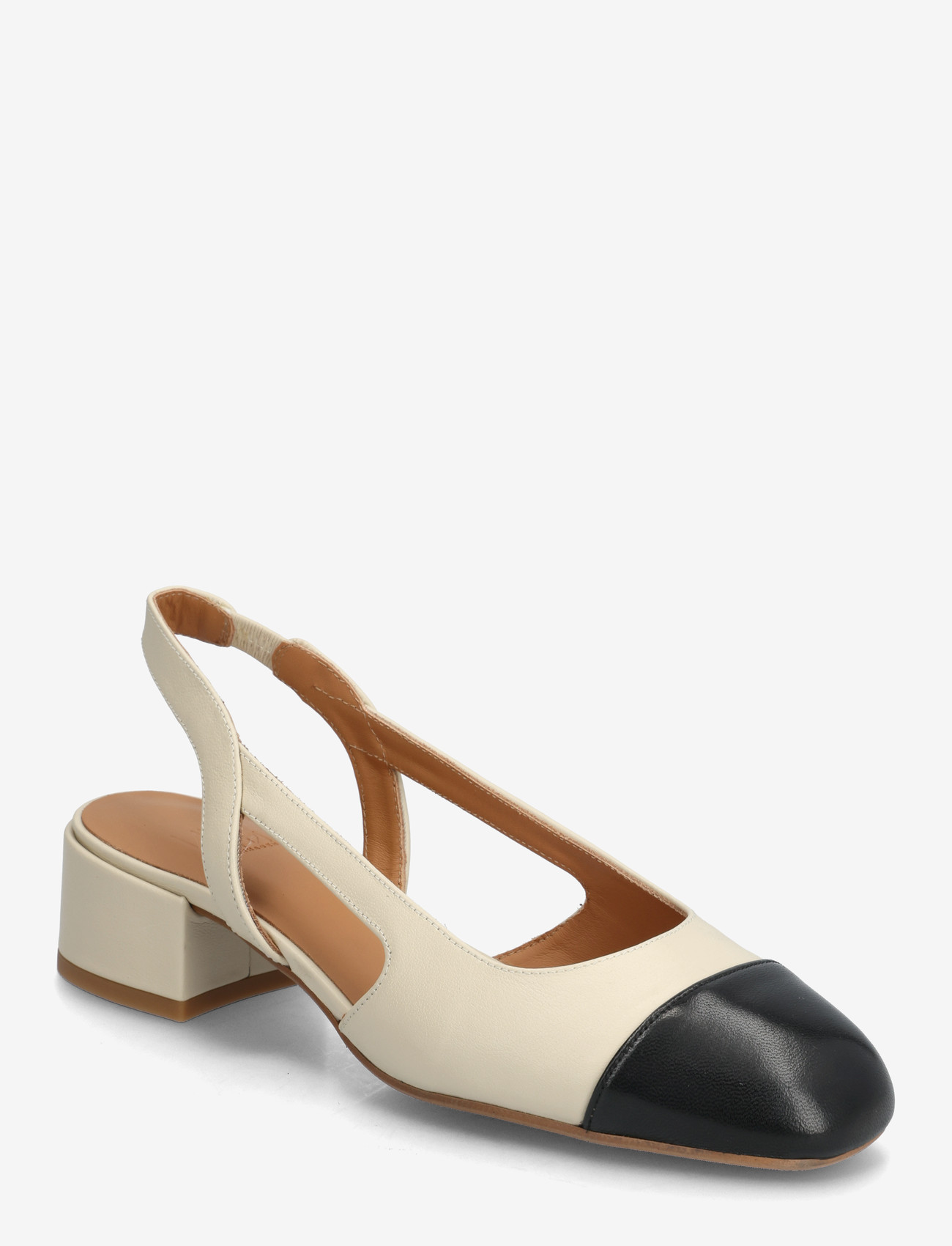 Billi Bi - Sling back - slingbacks mit absatz - black nappa /off white - 0