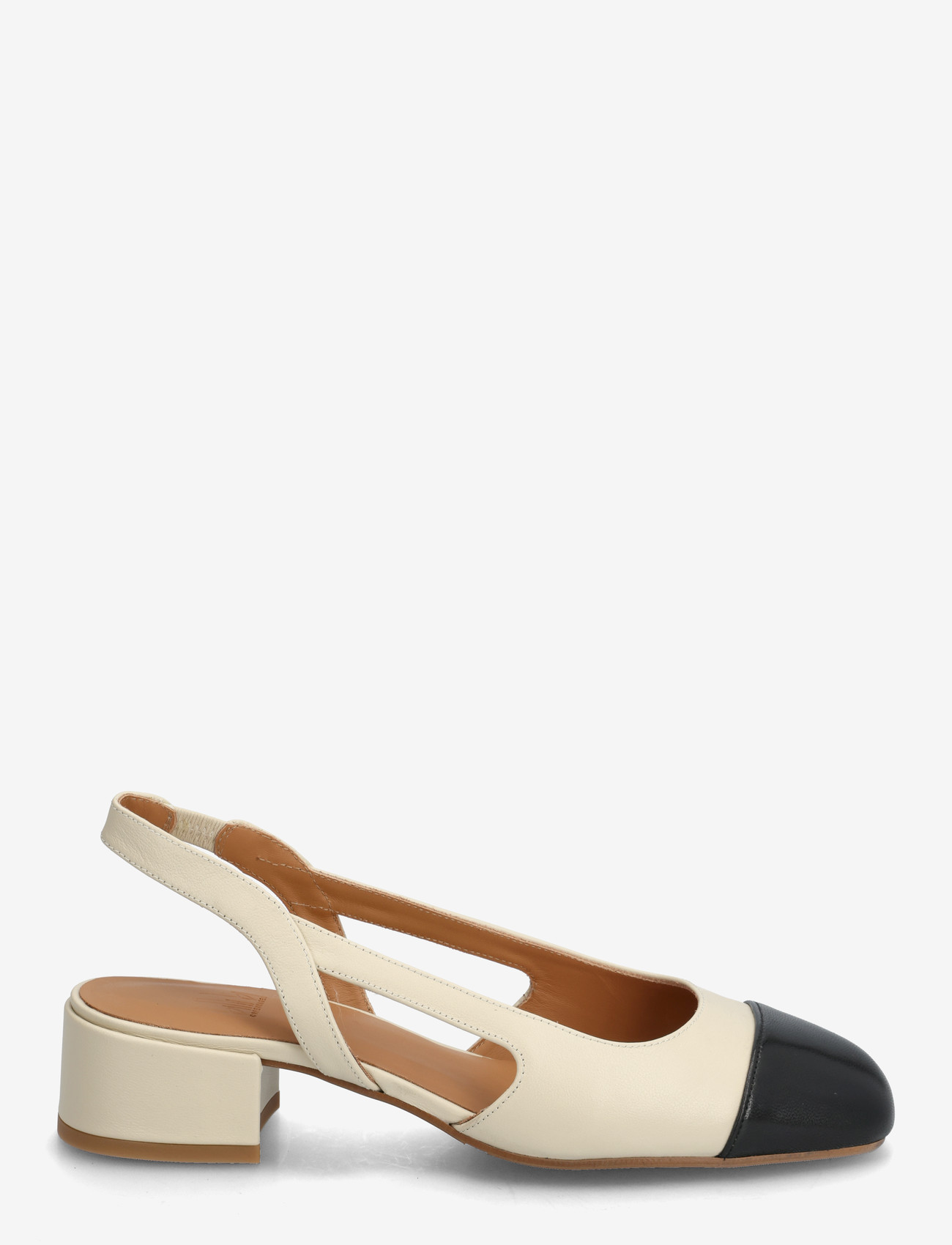 Billi Bi - Sling back - slingbacks mit absatz - black nappa /off white - 1