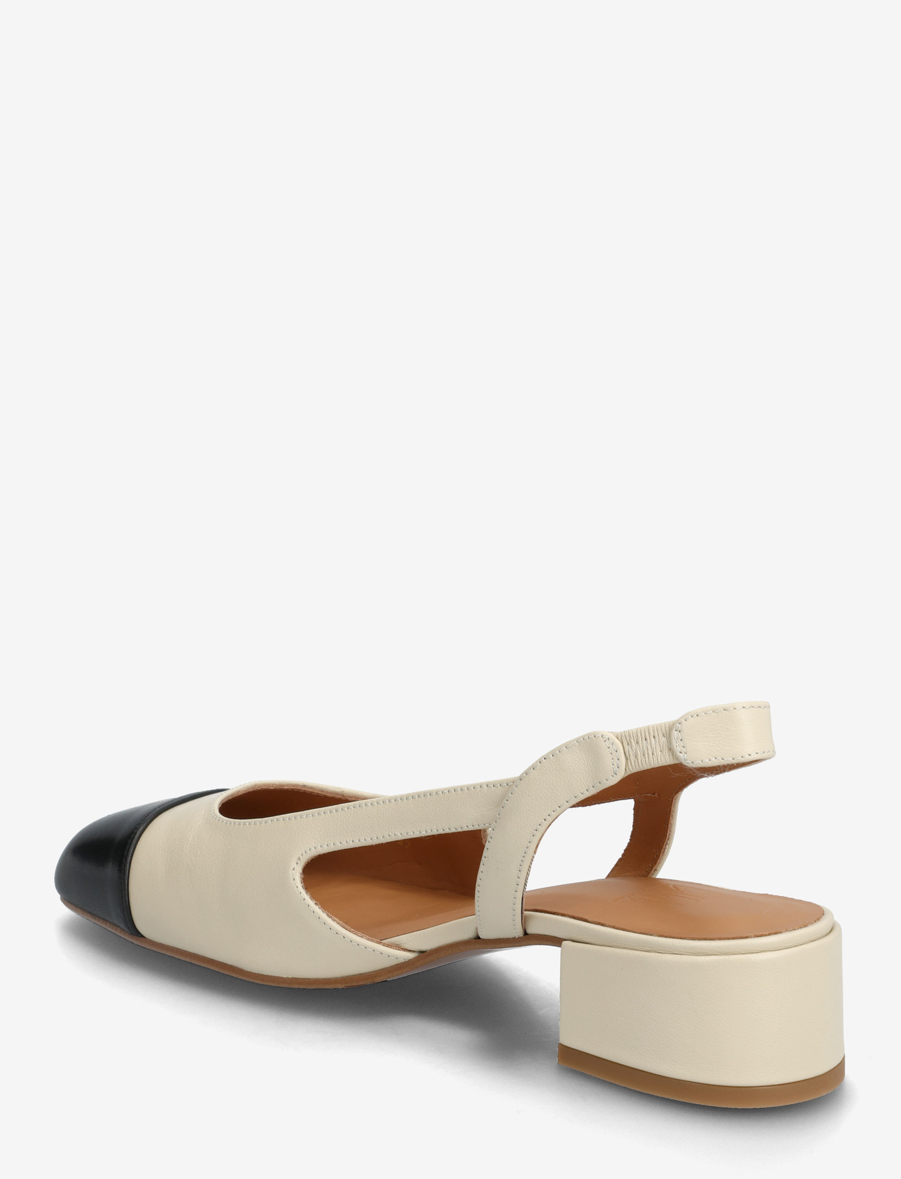 Billi Bi - Sling back - slingbacks mit absatz - black nappa /off white - 2