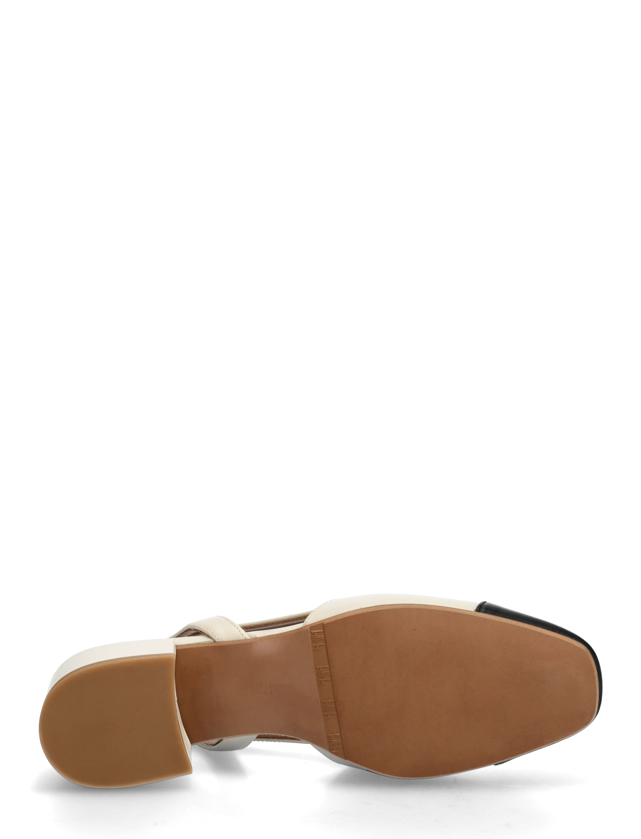 Billi Bi - Sling back - slingbacks mit absatz - black nappa /off white - 4