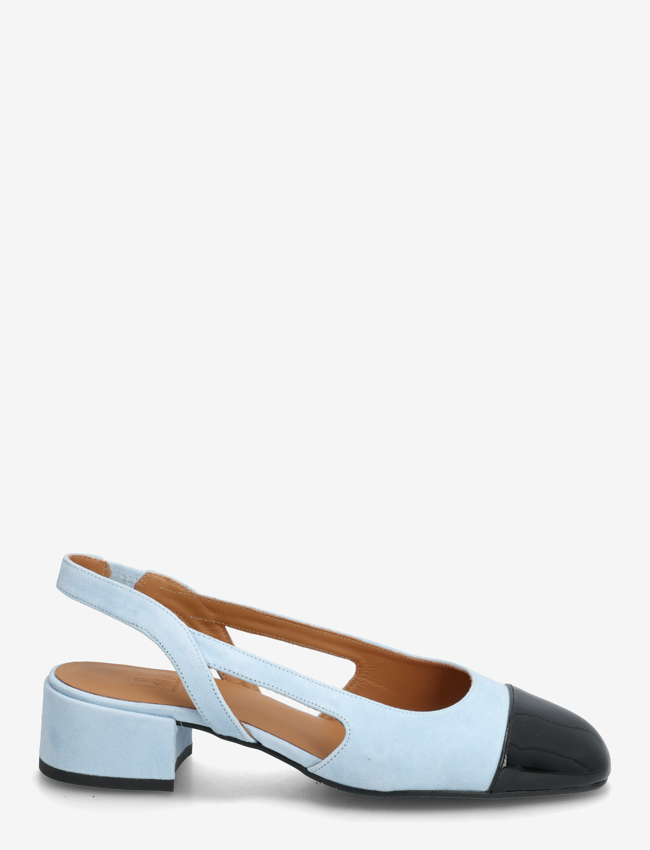 Billi Bi - Sling back - slingbacks med hæle - black patent/ blue suede - 1
