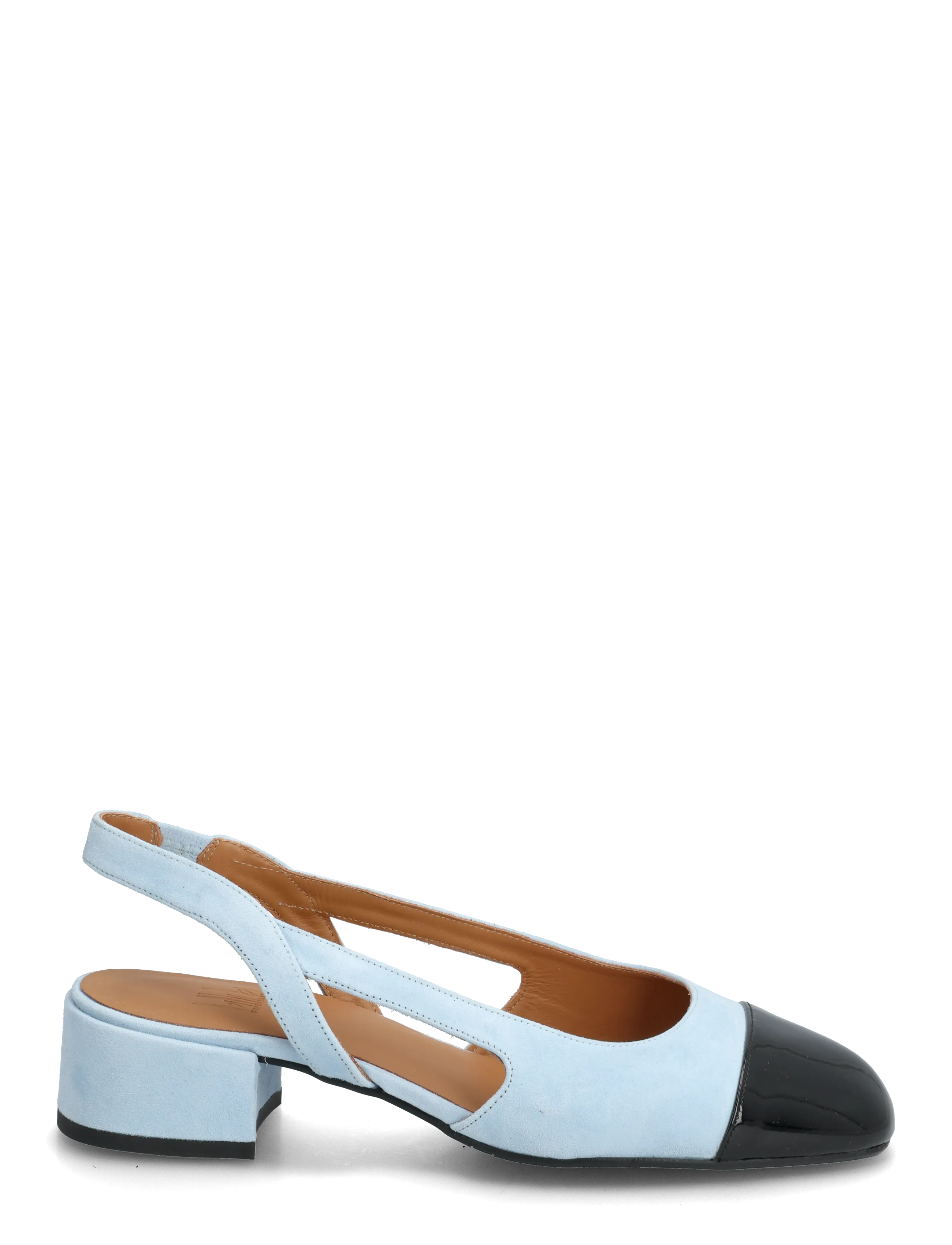 Billi Bi - Sling back - högklackade slingbacks - black patent/ blue suede - 1
