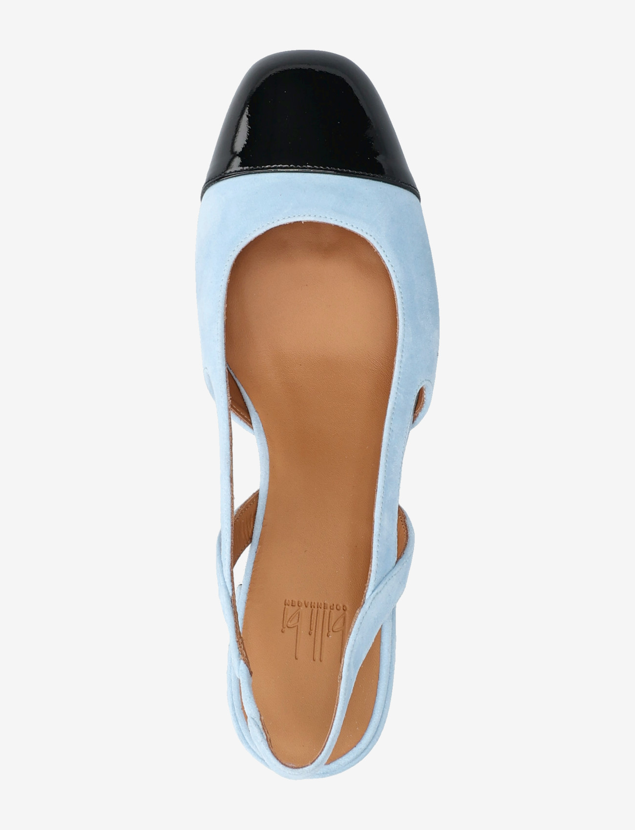 Billi Bi - Sling back - slingbacks med hæle - black patent/ blue suede - 3