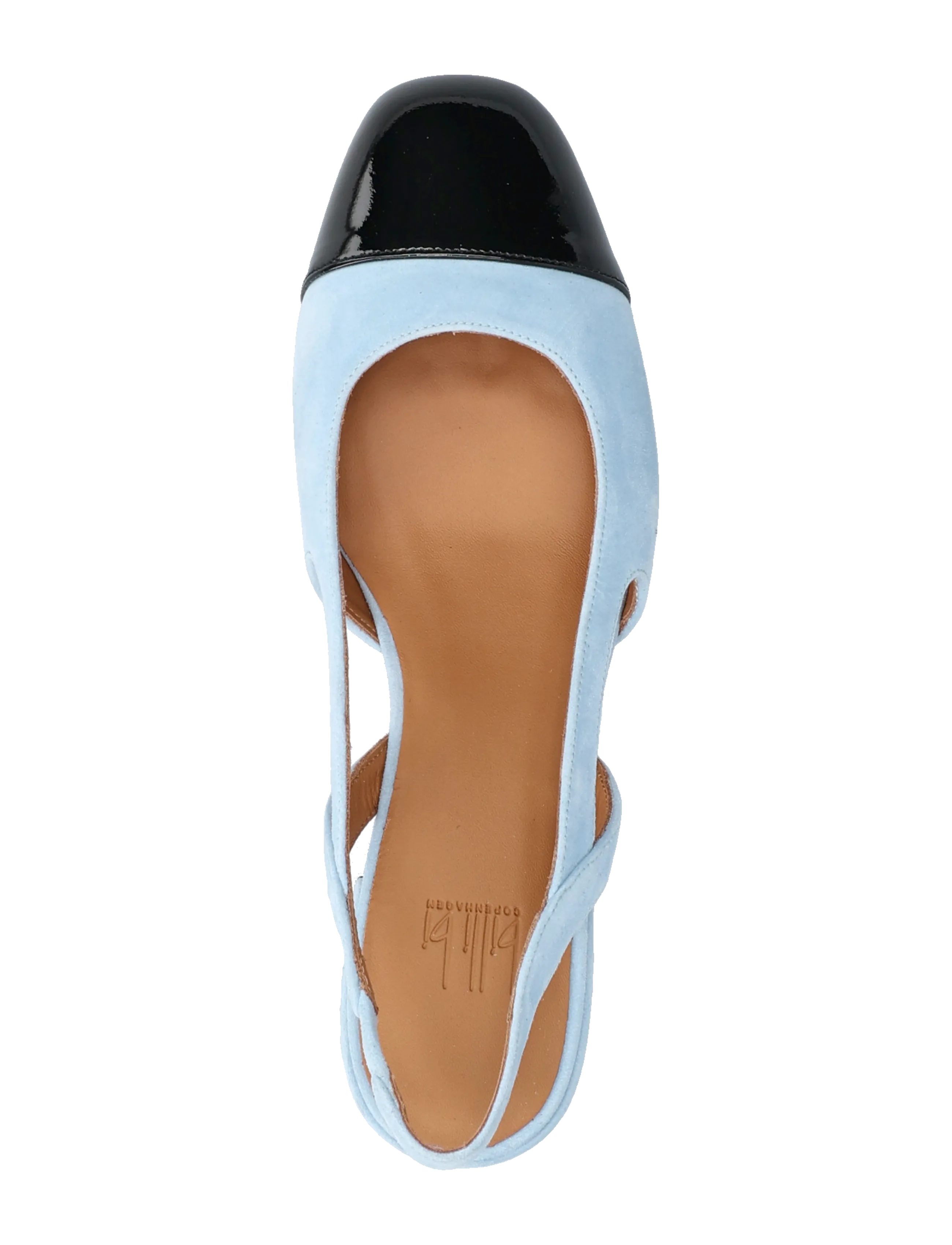 Billi Bi - Sling back - högklackade slingbacks - black patent/ blue suede - 3
