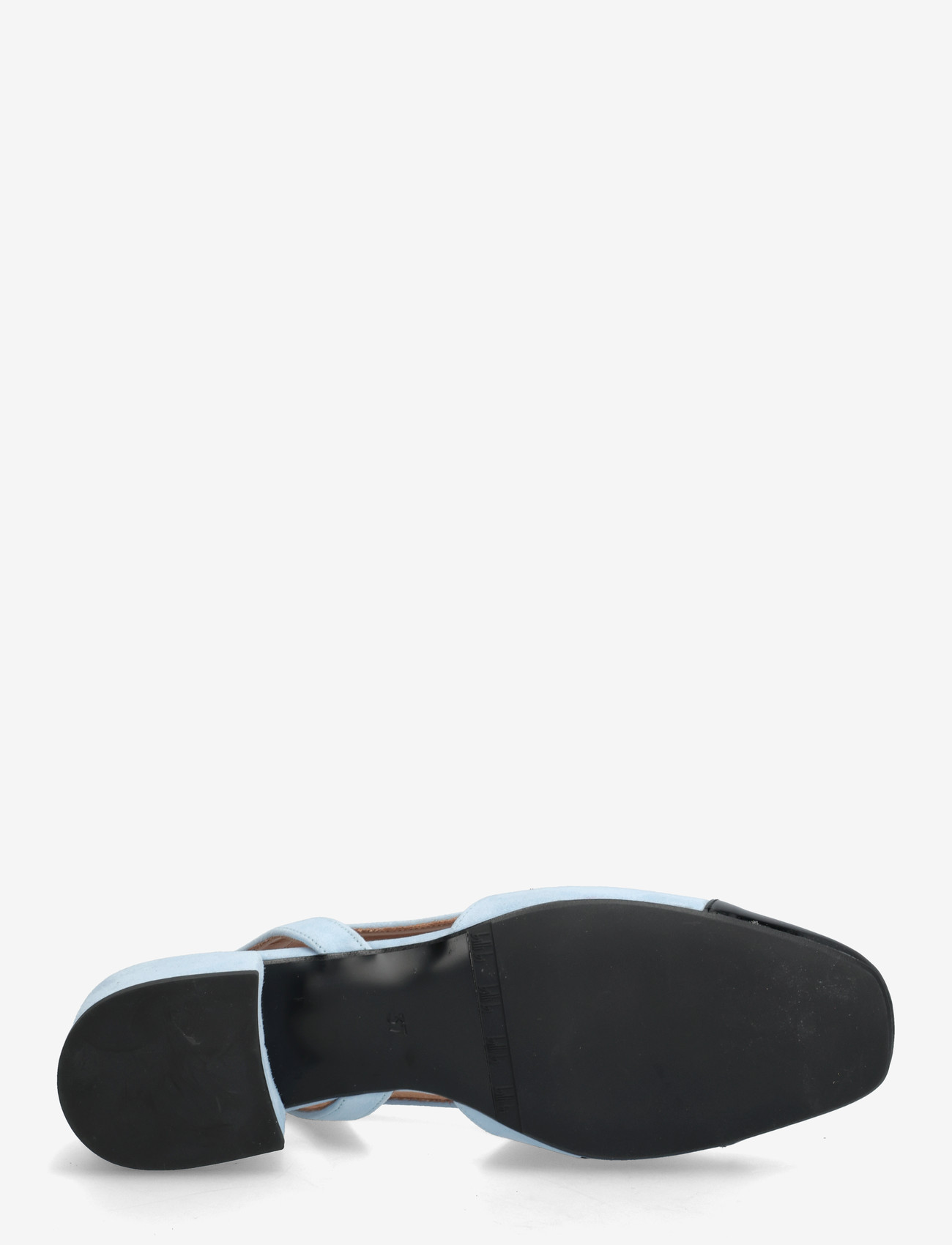 Billi Bi - Sling back - slingbacks med hæle - black patent/ blue suede - 4