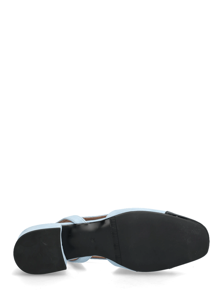 Billi Bi - Sling back - slingbacks mit absatz - black patent/ blue suede - 4