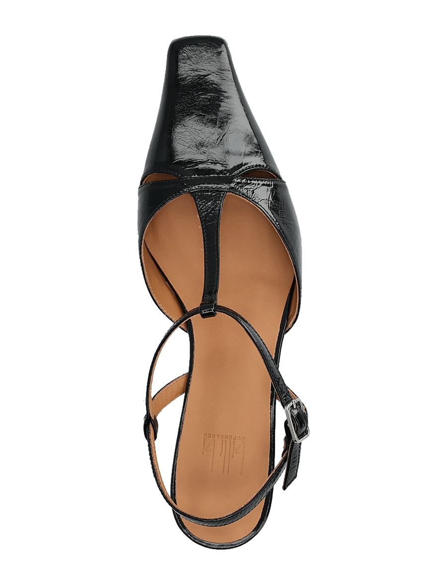 Billi Bi - Sling back - slingbacks mit absatz - black naplack - 3