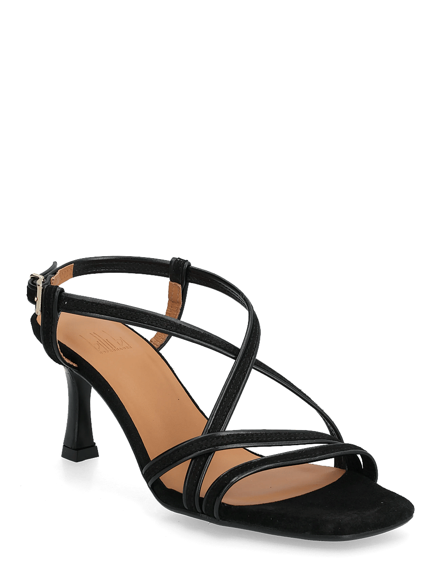 Billi Bi - Heeled sandals - sandaletten - black babysilk suede - 0