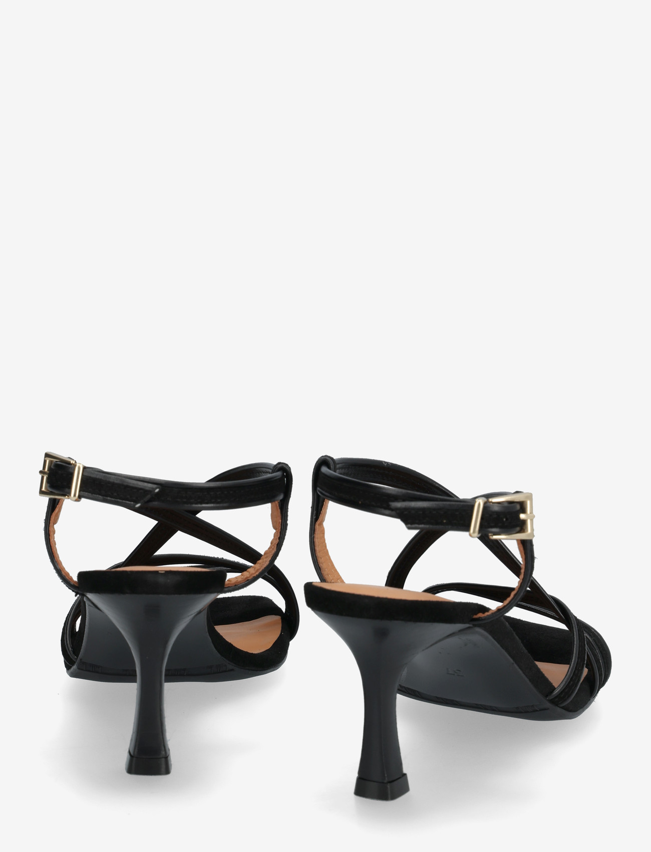 Billi Bi - Heeled sandals - sandaletter - black babysilk suede - 4
