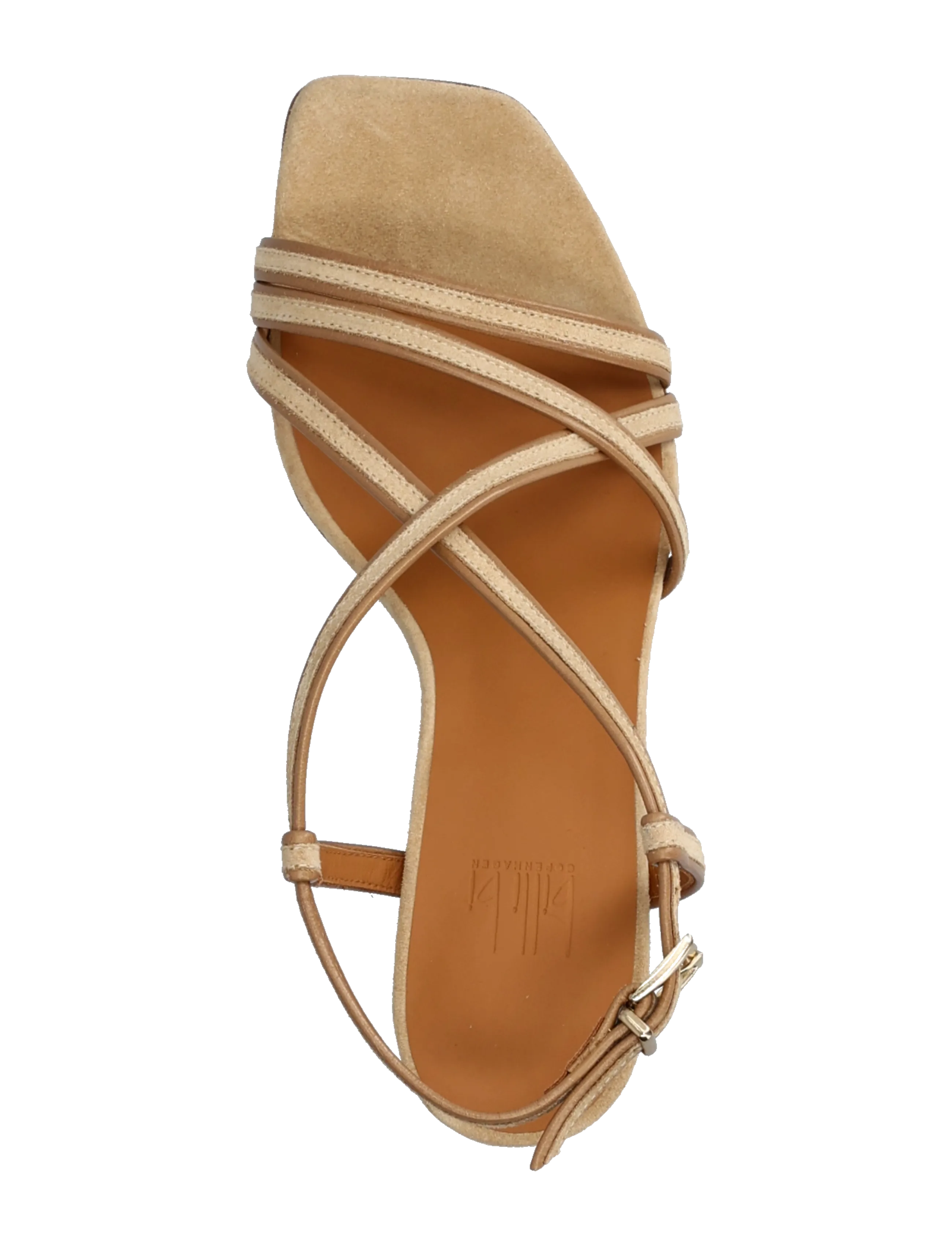 Billi Bi - Heeled sandals - lahtised kontsakingad - chameau babysilk suede - 3
