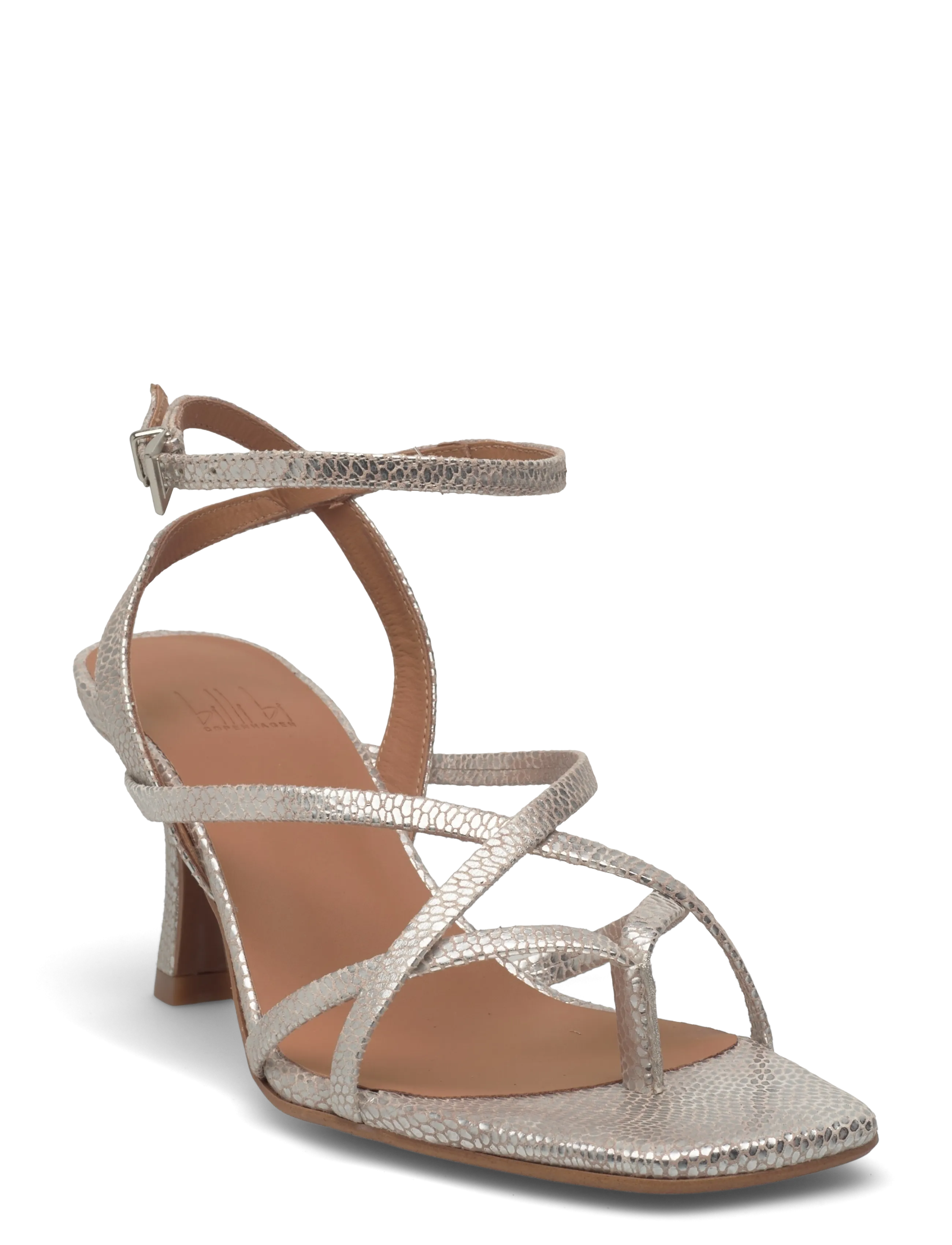 Billi Bi Heeled sandals - Sandaler - CHAMPAGNE METALLIC / silver