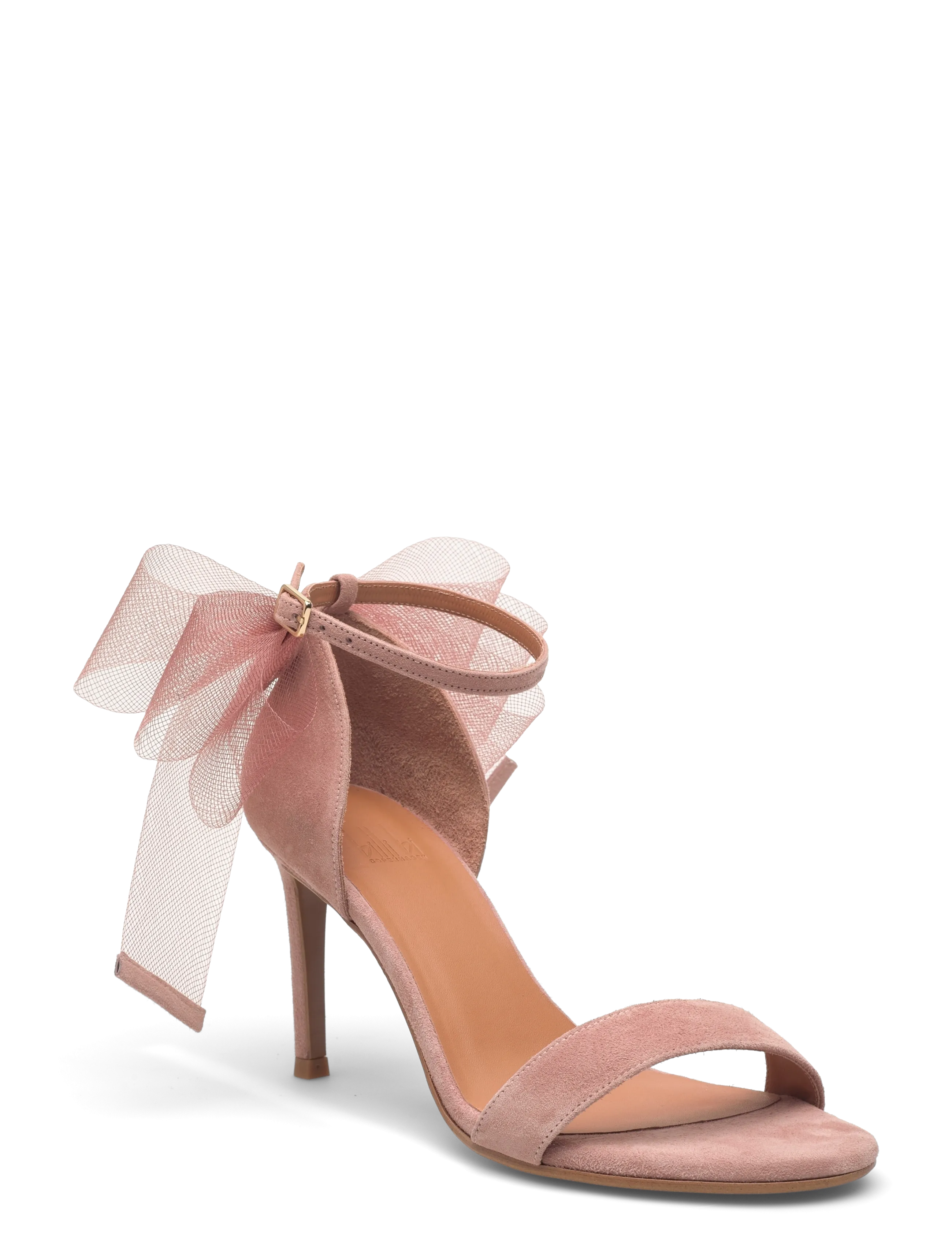 Heeled sandals - DARK PINK ROSE