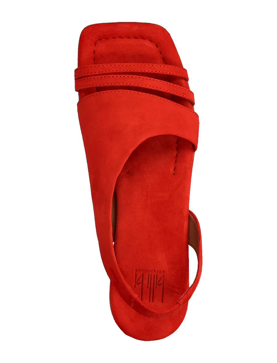 Billi Bi - Sandals - flache sandalen - red suede - 3