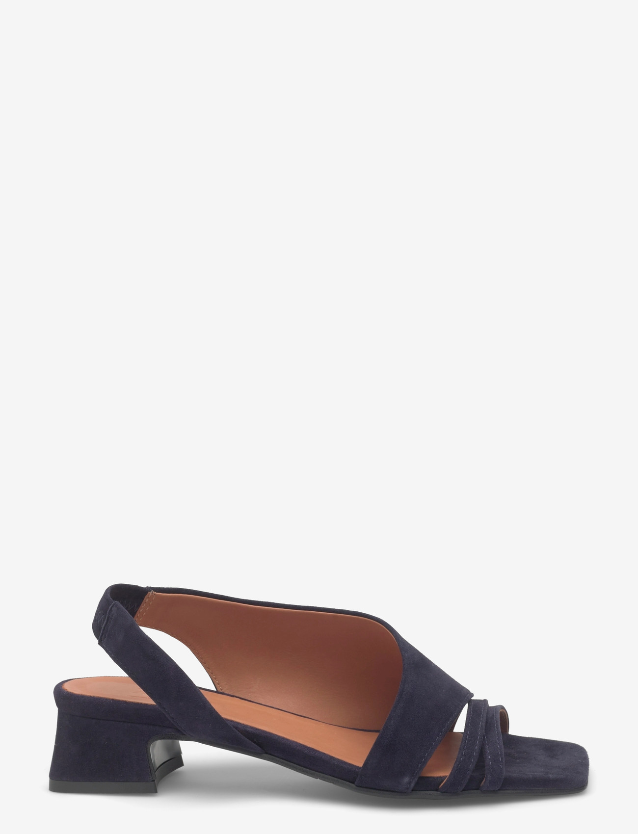 Billi Bi - Sandals - slingbacks med hæle - navy suede - 1