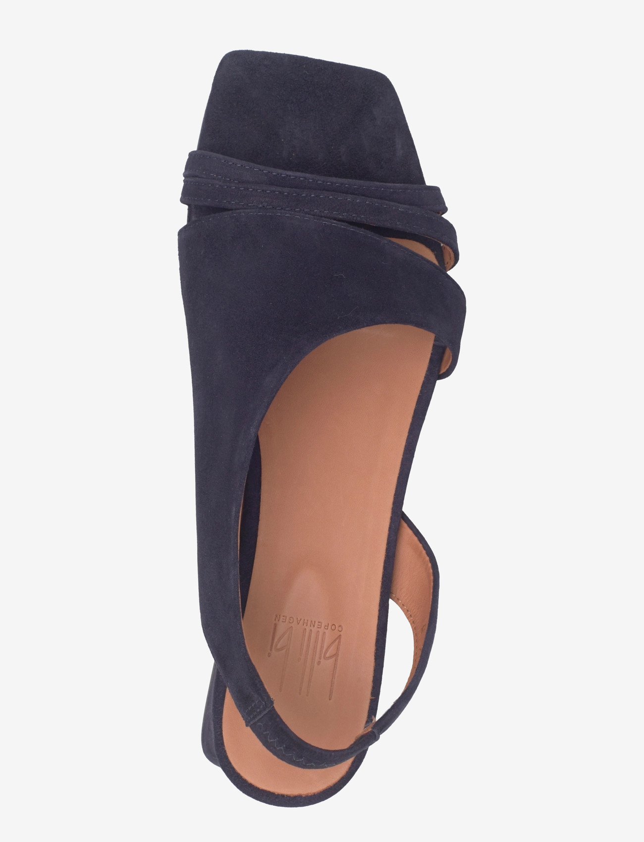 Billi Bi - Sandals - slingbacks med hæle - navy suede - 3