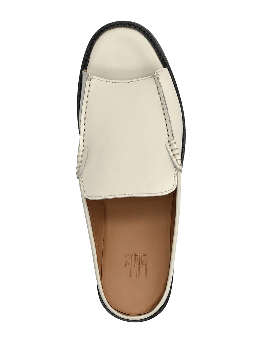 Billi Bi - Mule - flache pantoletten - off white polido - 3