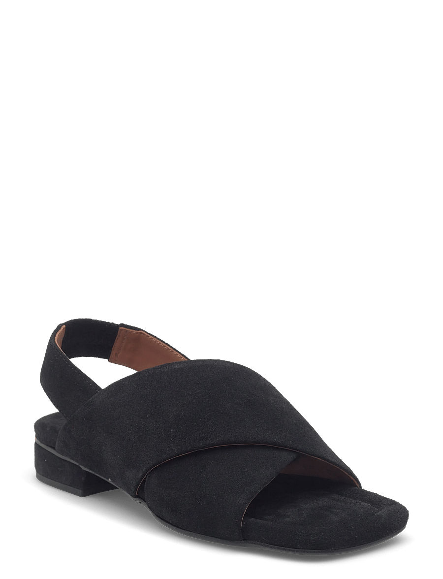 Billi Bi - Sandals - platta sandaler - black babysilk suede - 0