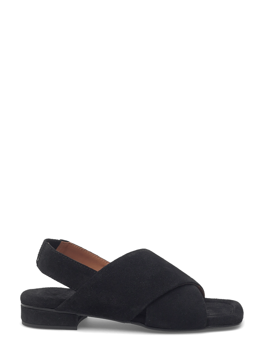 Billi Bi - Sandals - platta sandaler - black babysilk suede - 1