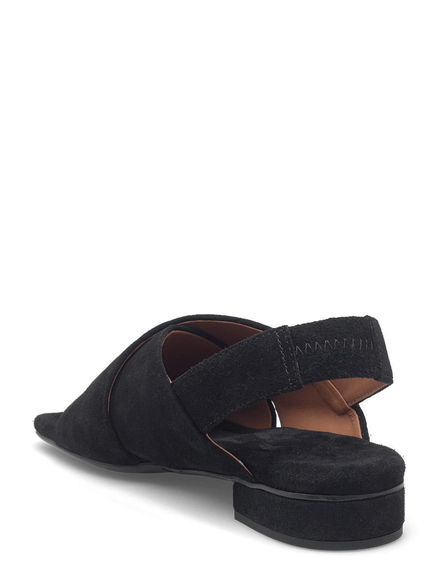 Billi Bi - Sandals - platta sandaler - black babysilk suede - 2
