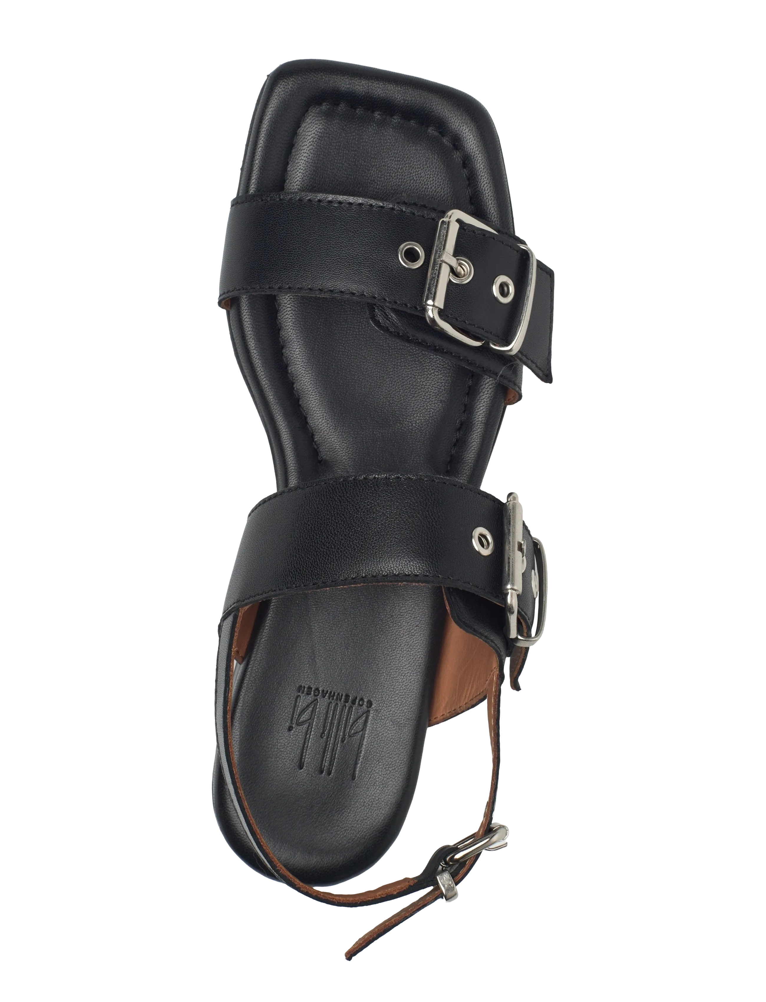 Billi Bi - Sandals - platta sandaler - black nappa - 3