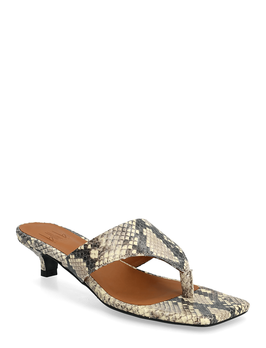 Billi Bi - Mule - pantoletten mit absatz - off white medina snake - 0