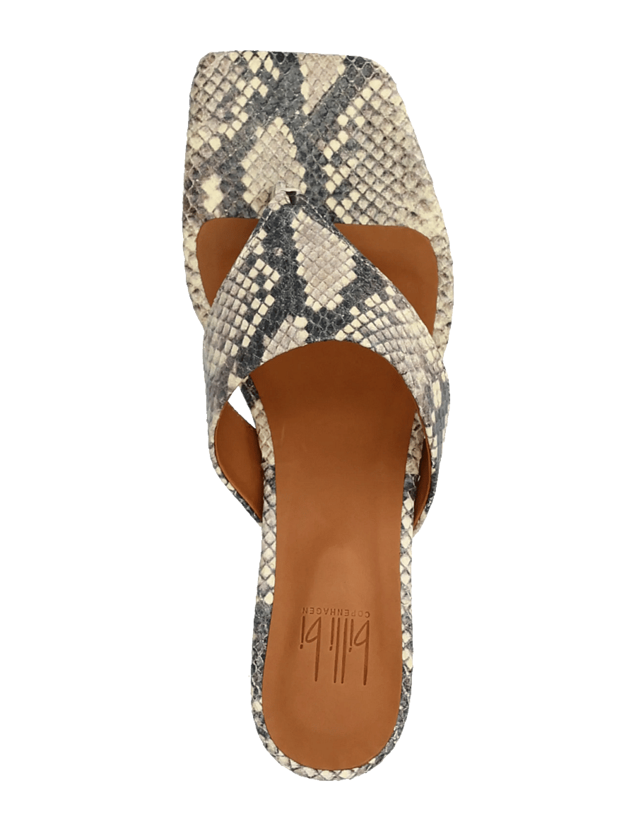Billi Bi - Mule - pantoletten mit absatz - off white medina snake - 3