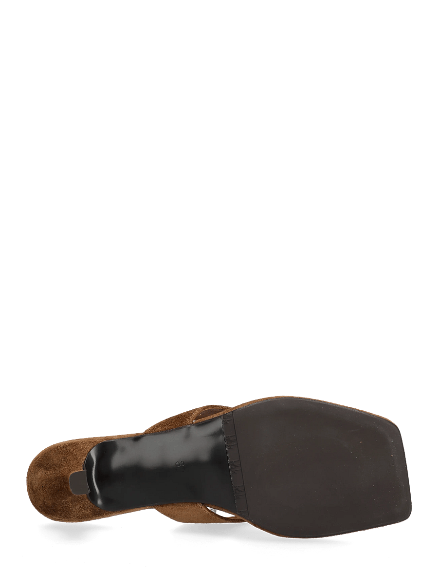 Billi Bi - Mule - mules med klack - tabac babysilk suede - 4