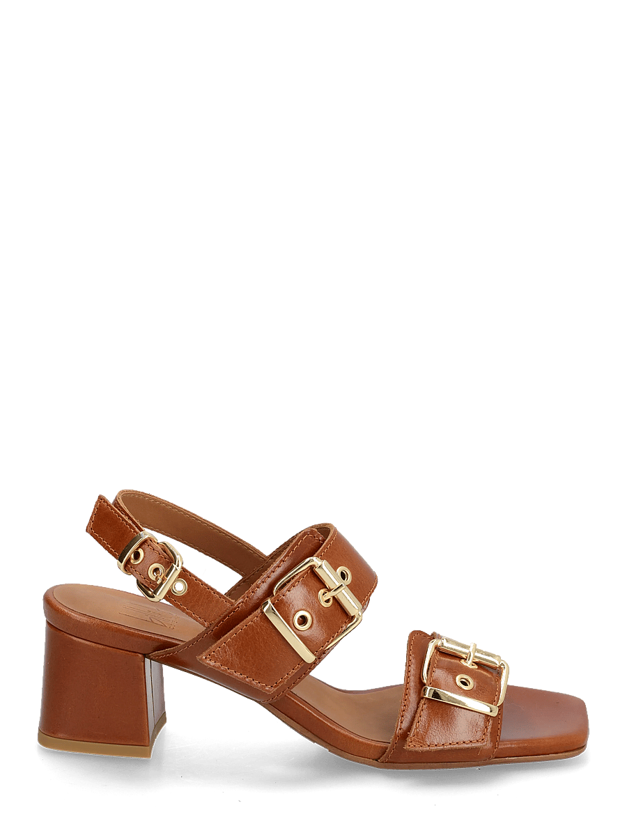 Billi Bi - Sandals - kontsaga sandaalid - cognac calf - 1