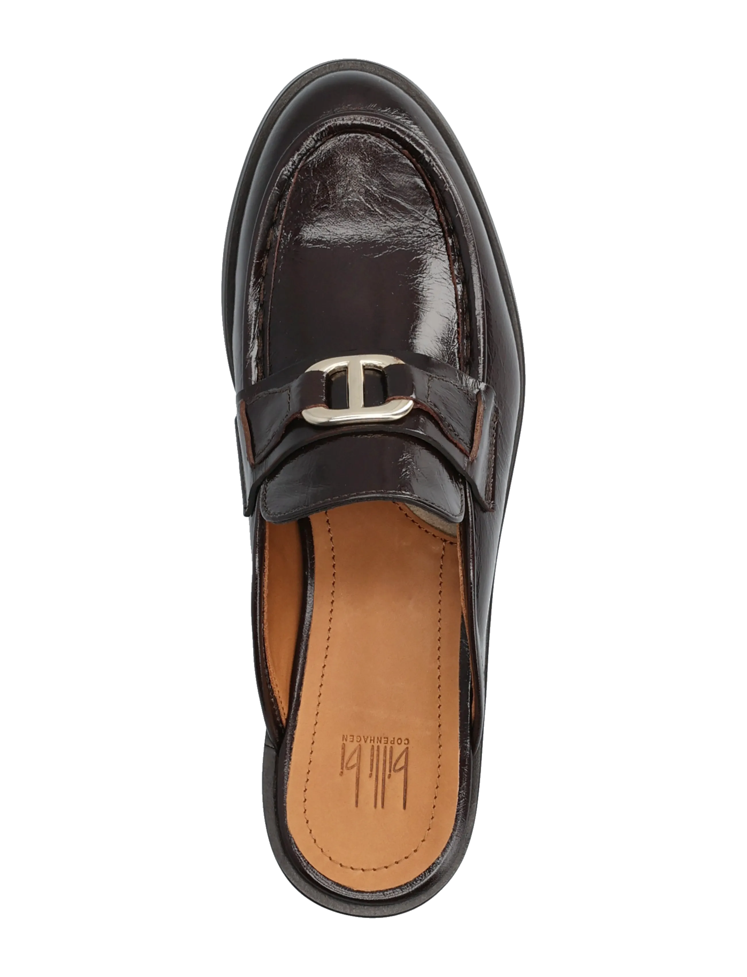 Billi Bi - Mule - platta mules - mogano naplack - 3