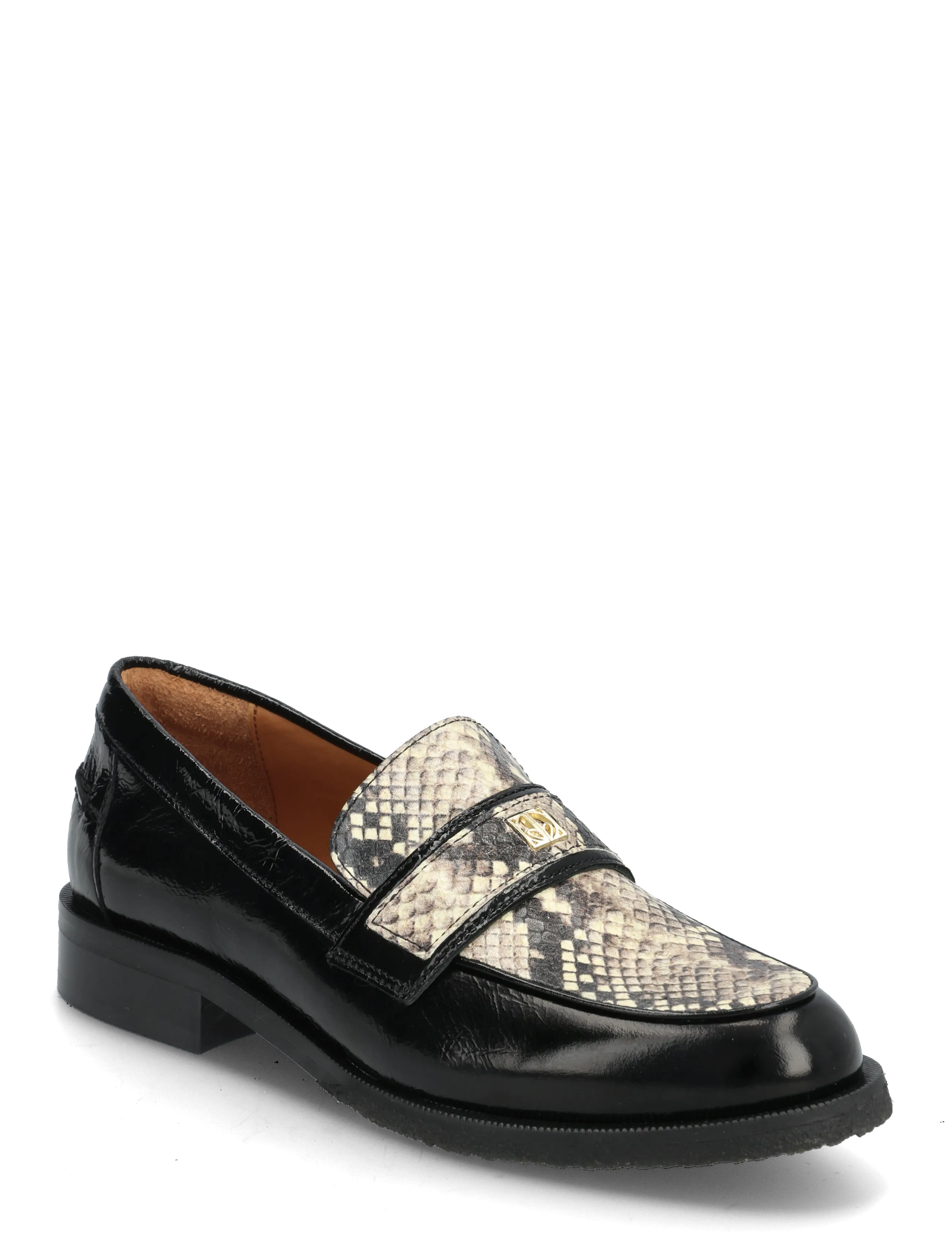 Billi Bi Shoes - Loafers - BLACK NAPLACK/SNAKE / black