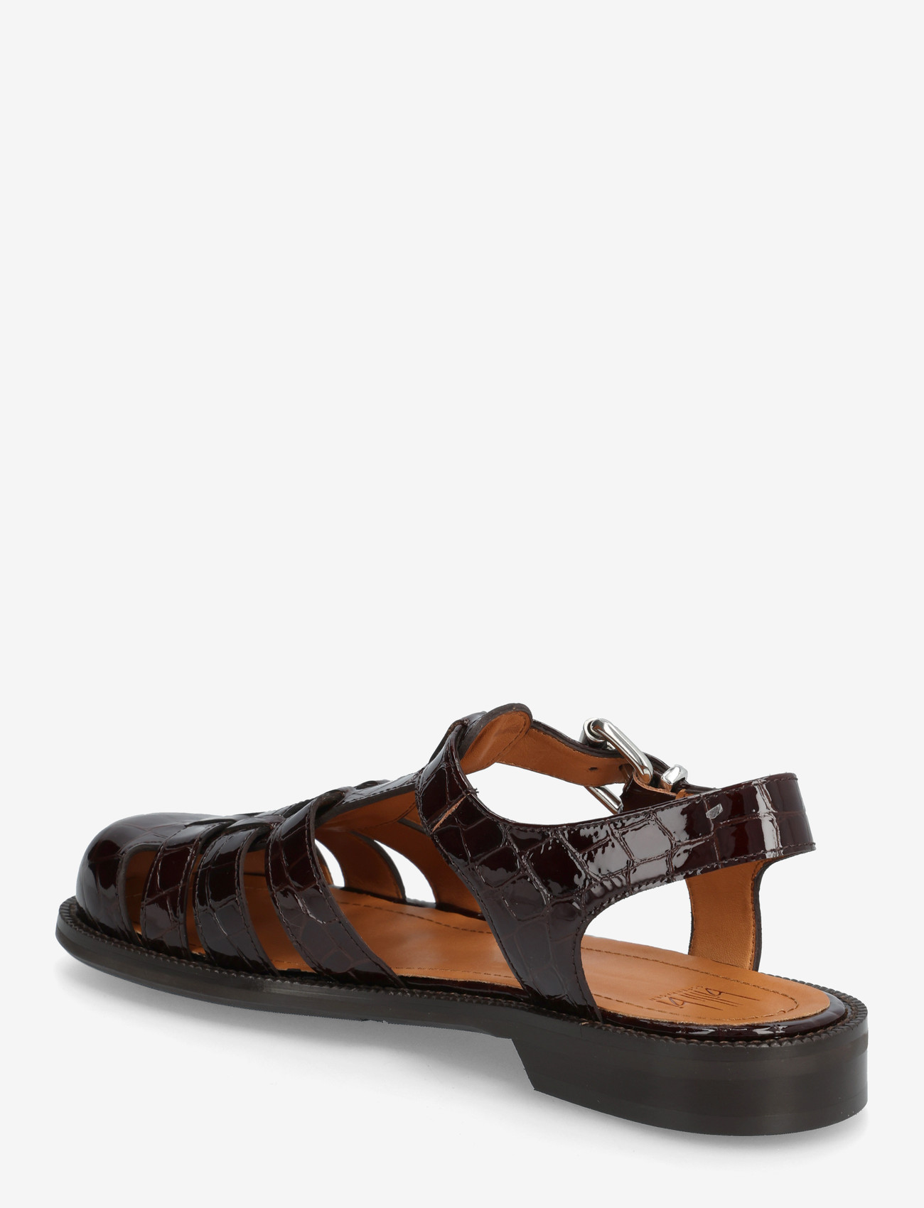 Billi Bi - Shoes - flade sandaler - brown croco patent - 2
