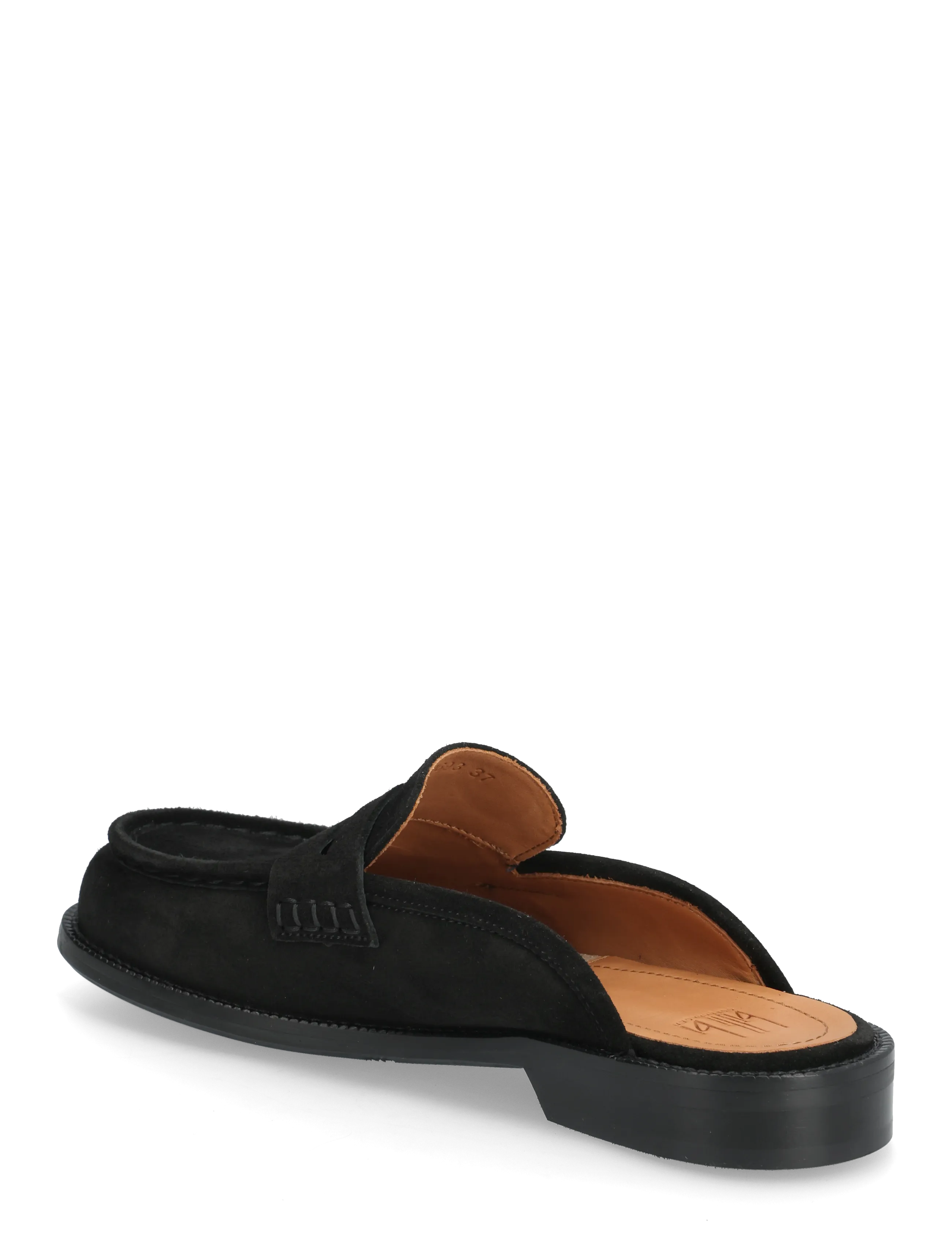 Billi Bi - Mule - buty z odkrytą piętą na płaskim obcasie - black babysilk suede - 2