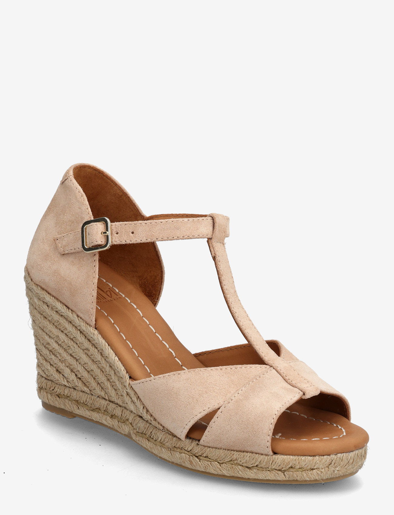 Billi Bi - Espadrilles - heeled espadrilles - dusty rose babysilk suede - 0