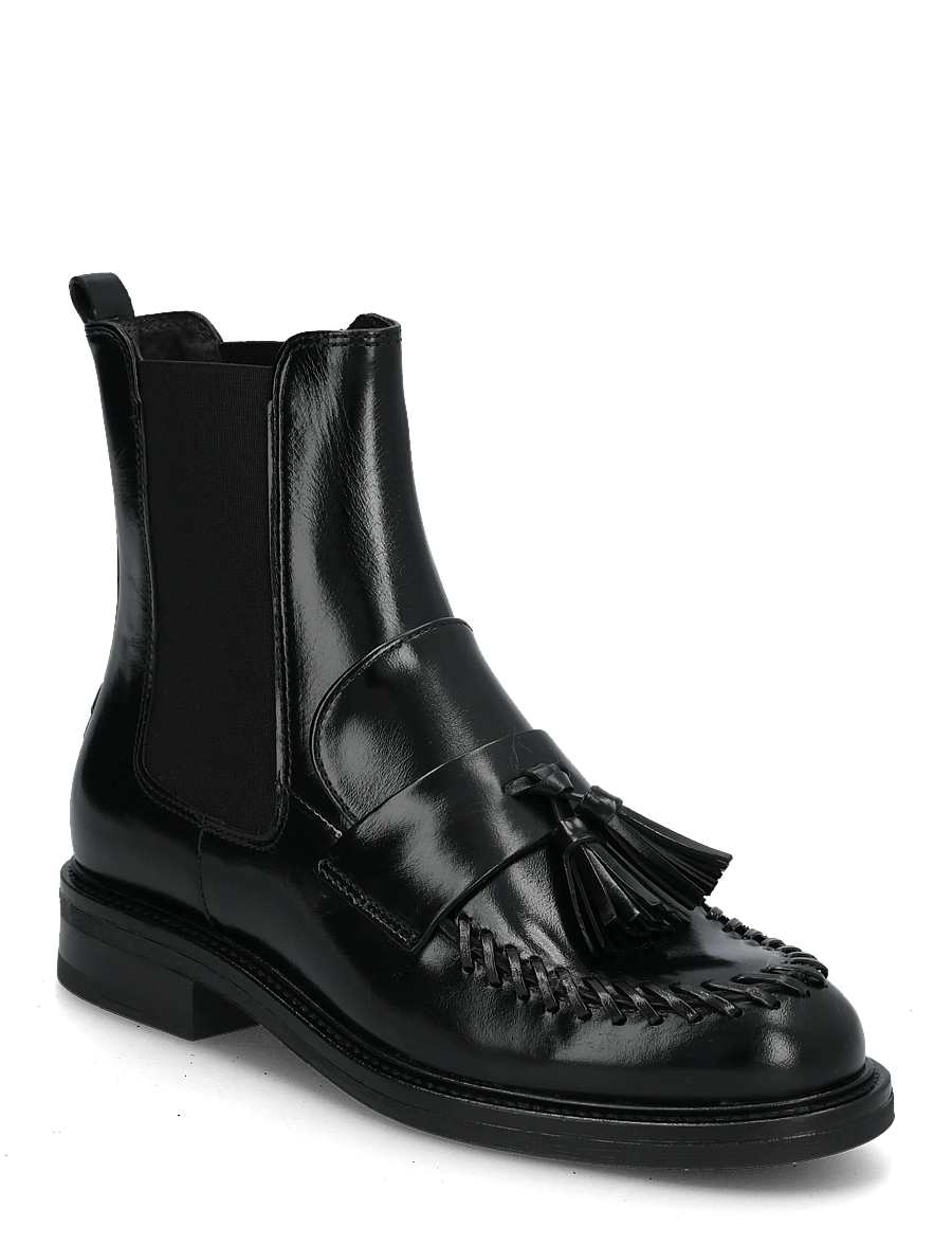 Billi Bi - Boots - platta ankelboots - black calf - 0