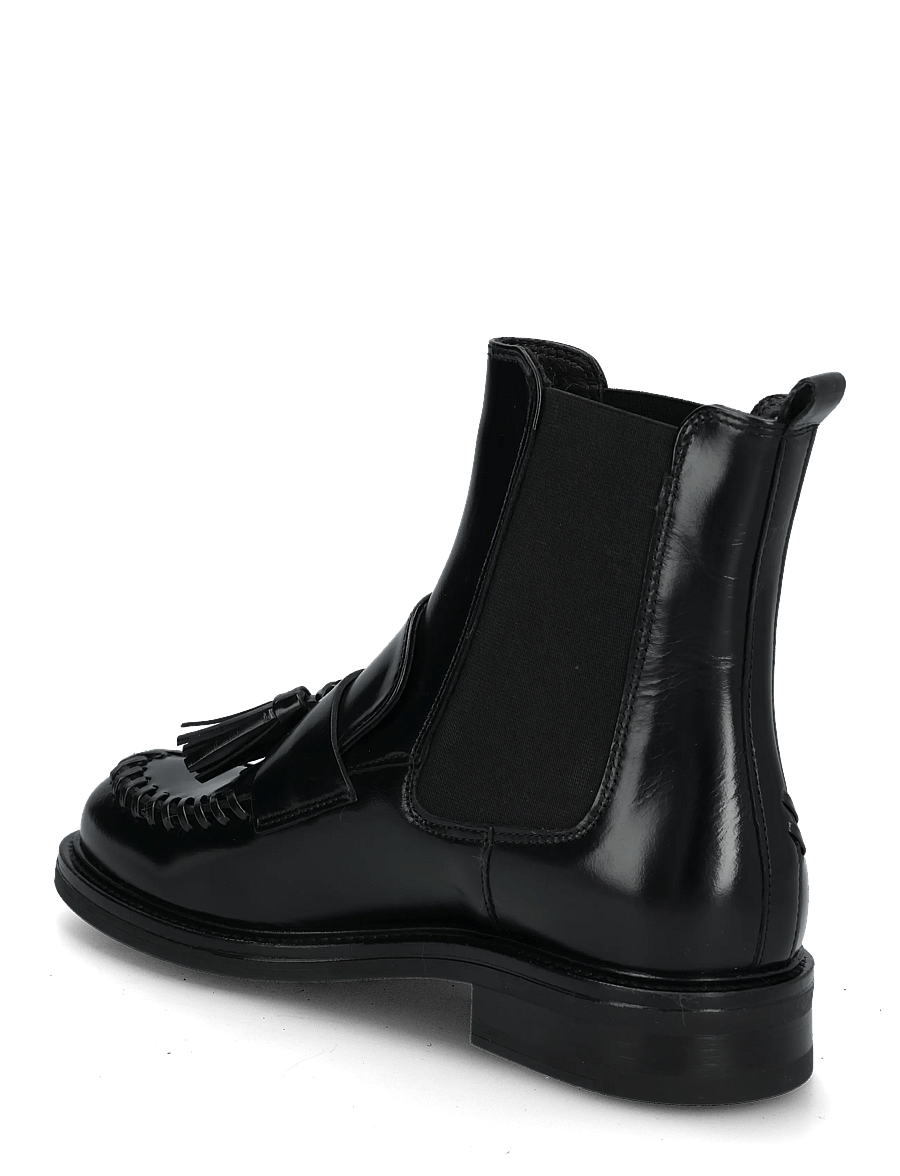 Billi Bi - Boots - platta ankelboots - black calf - 1