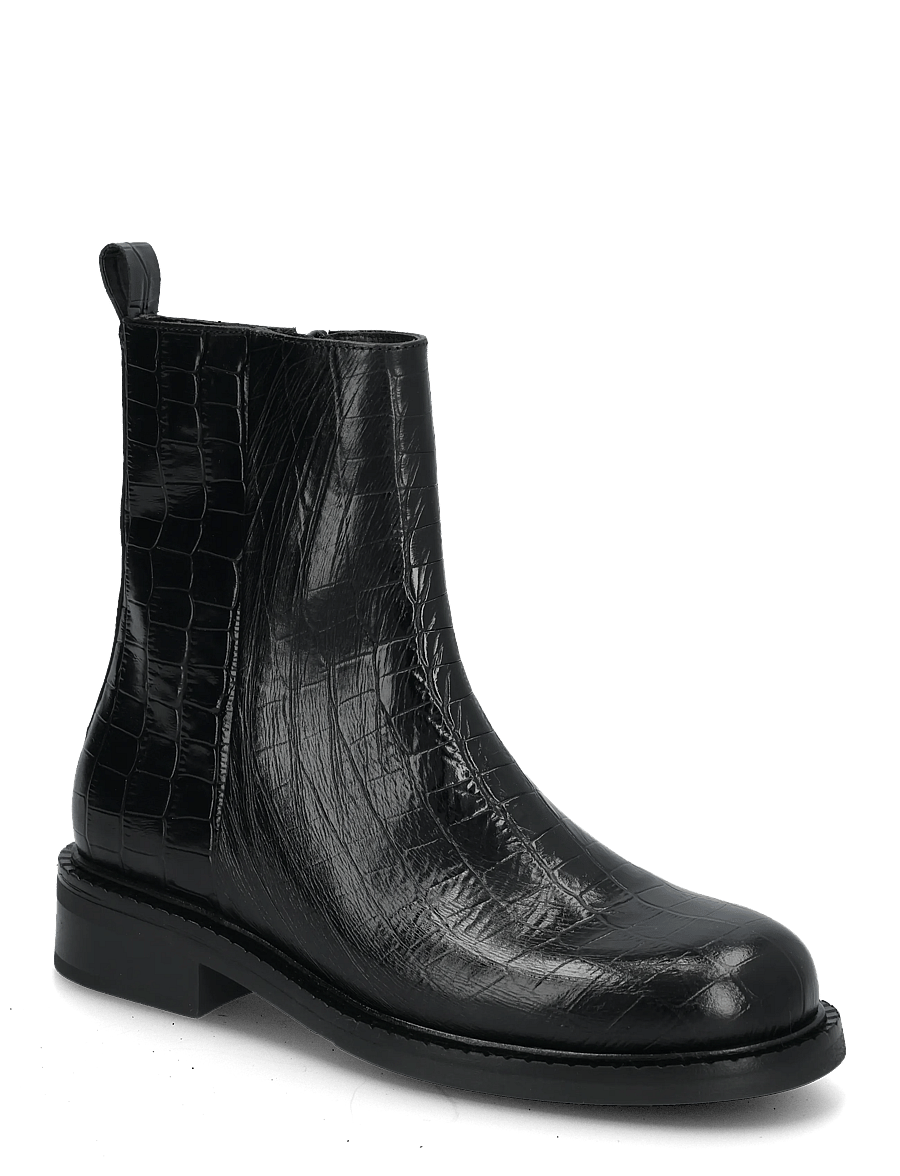 Billi Bi - Boots - flade ankelstøvler - black monterrey croco - 0