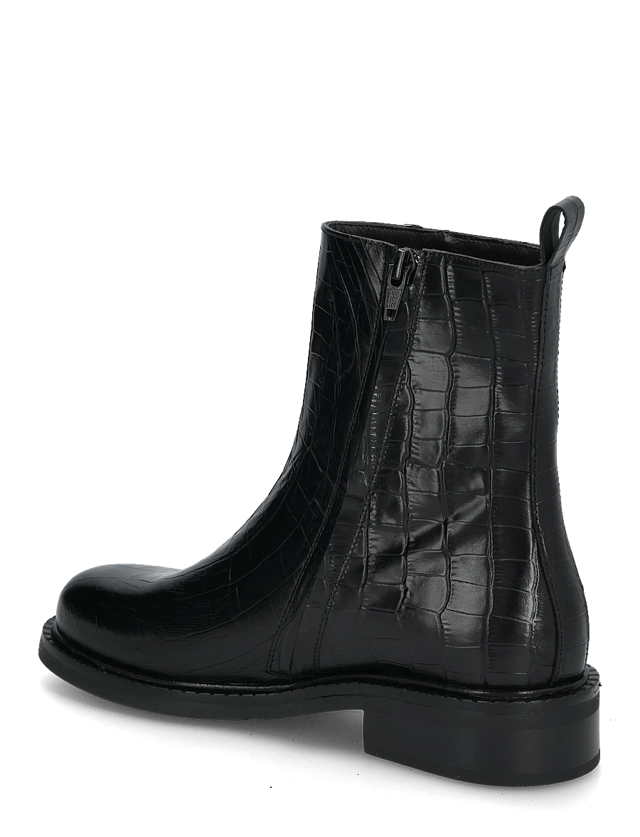 Billi Bi - Boots - flade ankelstøvler - black monterrey croco - 1