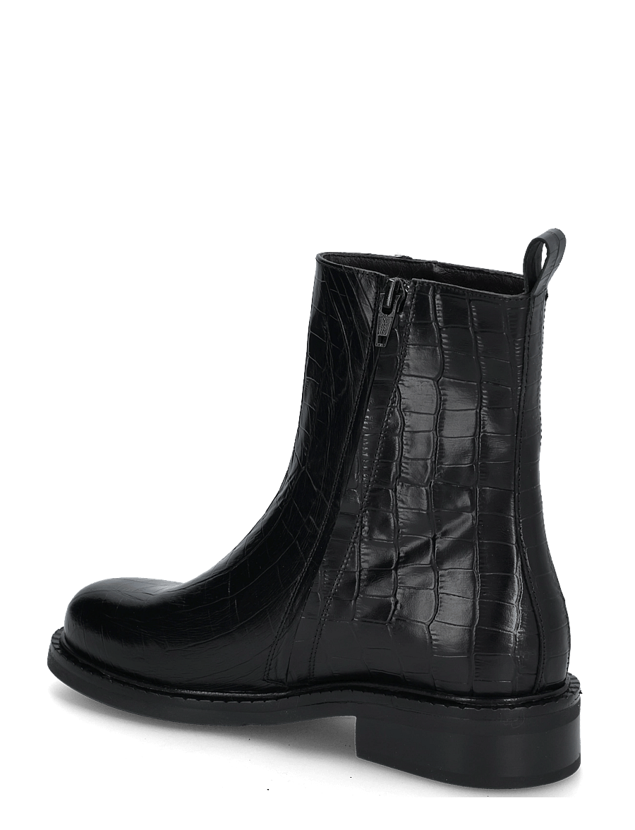 Billi Bi - Boots - flache stiefeletten - black monterrey croco - 1