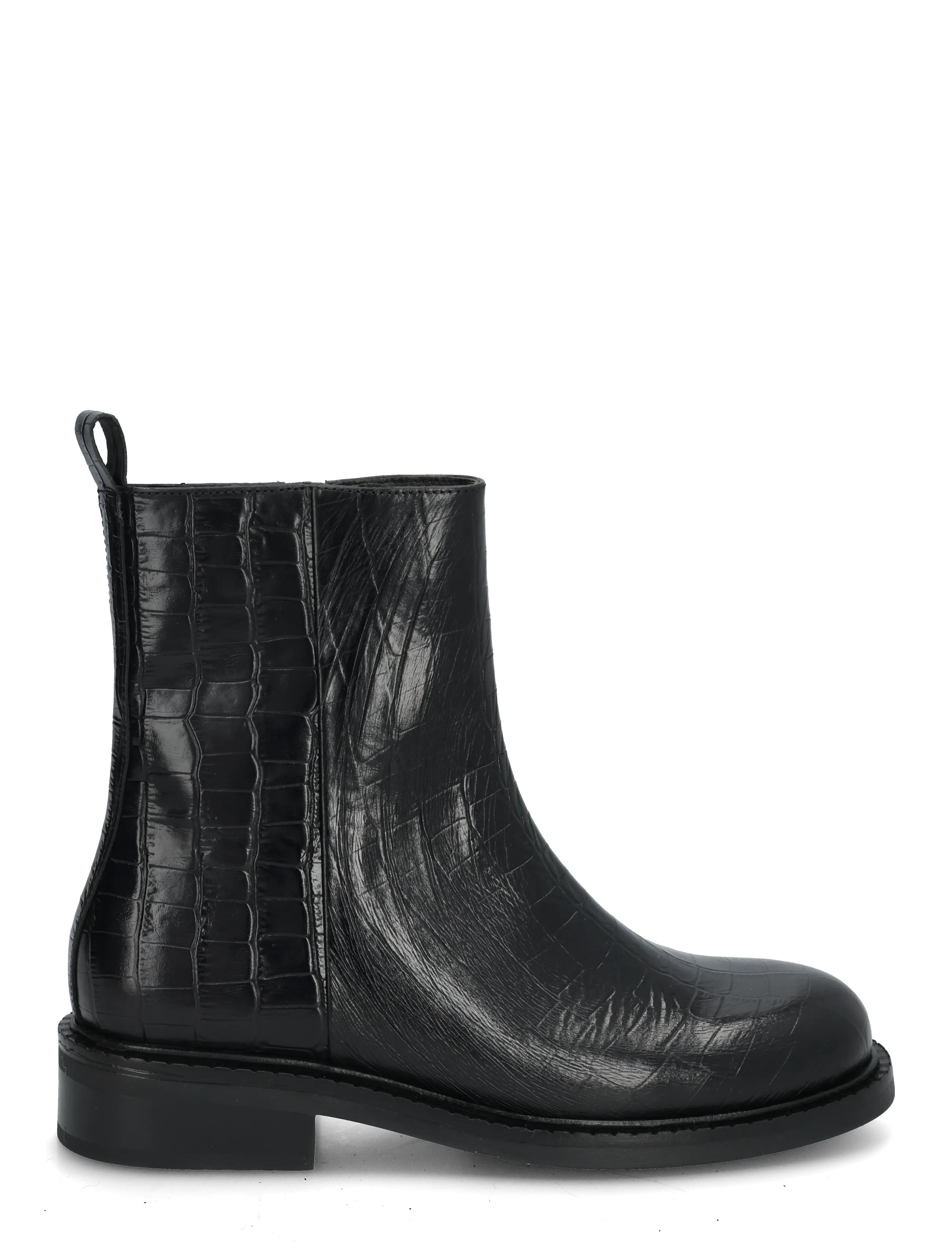Billi Bi - Boots - flade ankelstøvler - black monterrey croco - 2