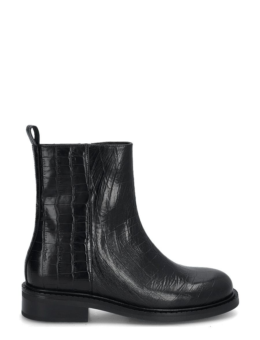 Billi Bi - Boots - flache stiefeletten - black monterrey croco - 2