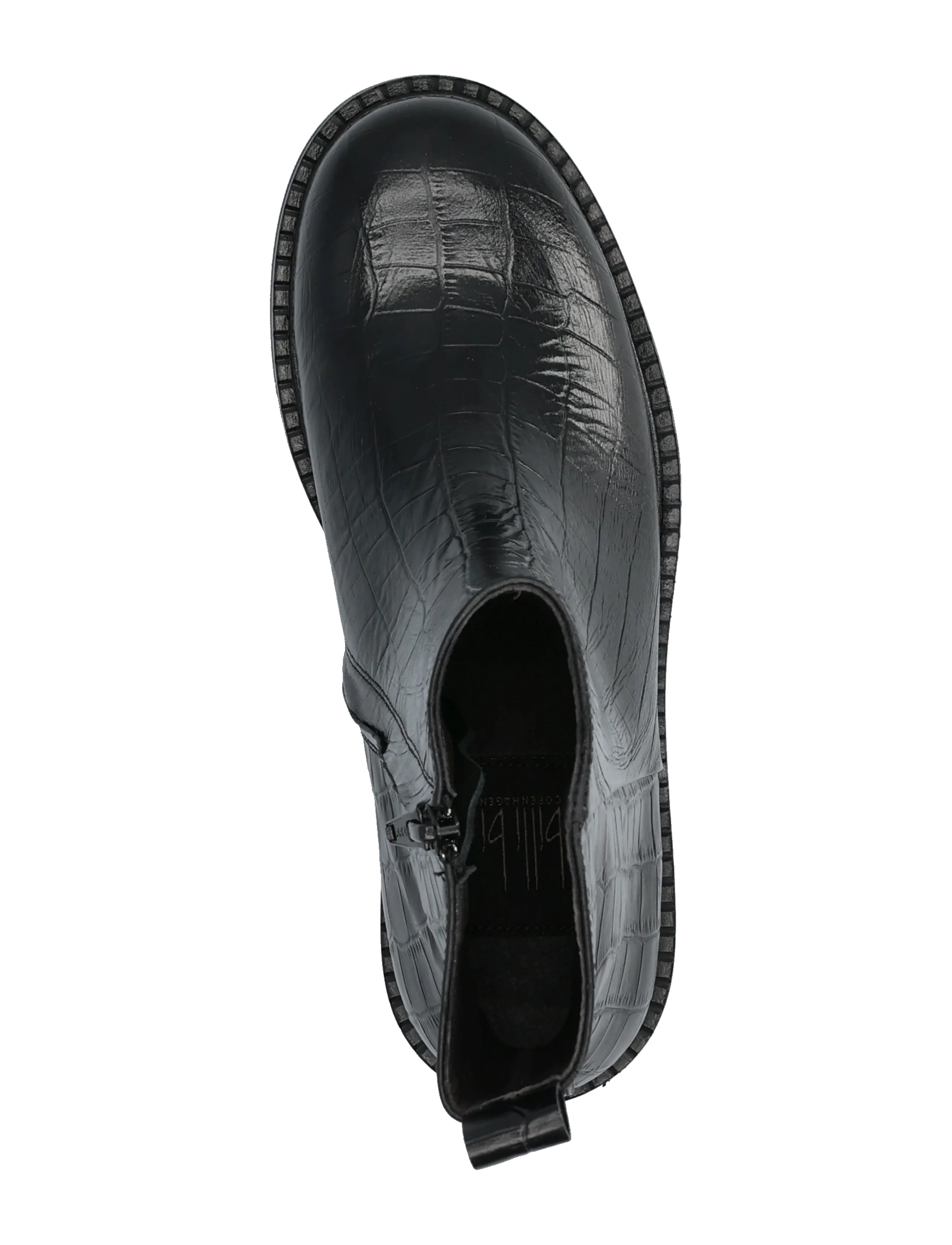 Billi Bi - Boots - flade ankelstøvler - black monterrey croco - 3
