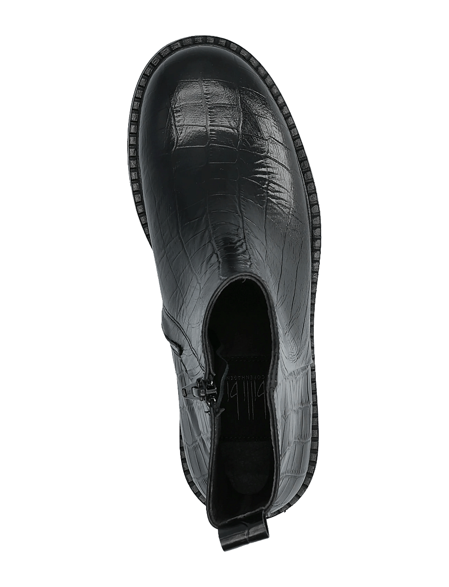 Billi Bi - Boots - flade ankelstøvler - black monterrey croco - 3