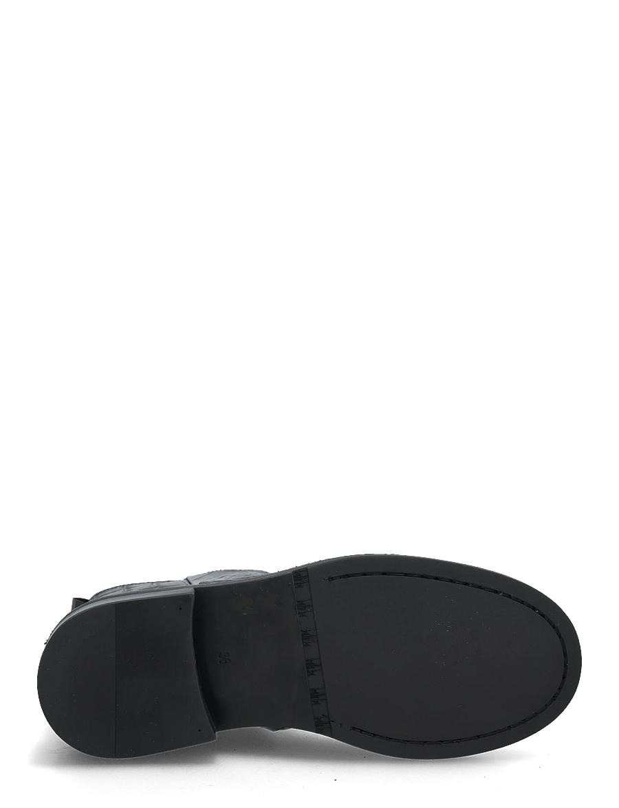 Billi Bi - Boots - flade ankelstøvler - black monterrey croco - 4