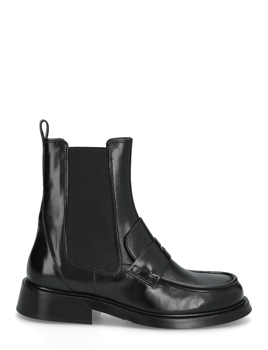 Billi Bi - Boots - flache stiefeletten - black rustic oil calf - 2