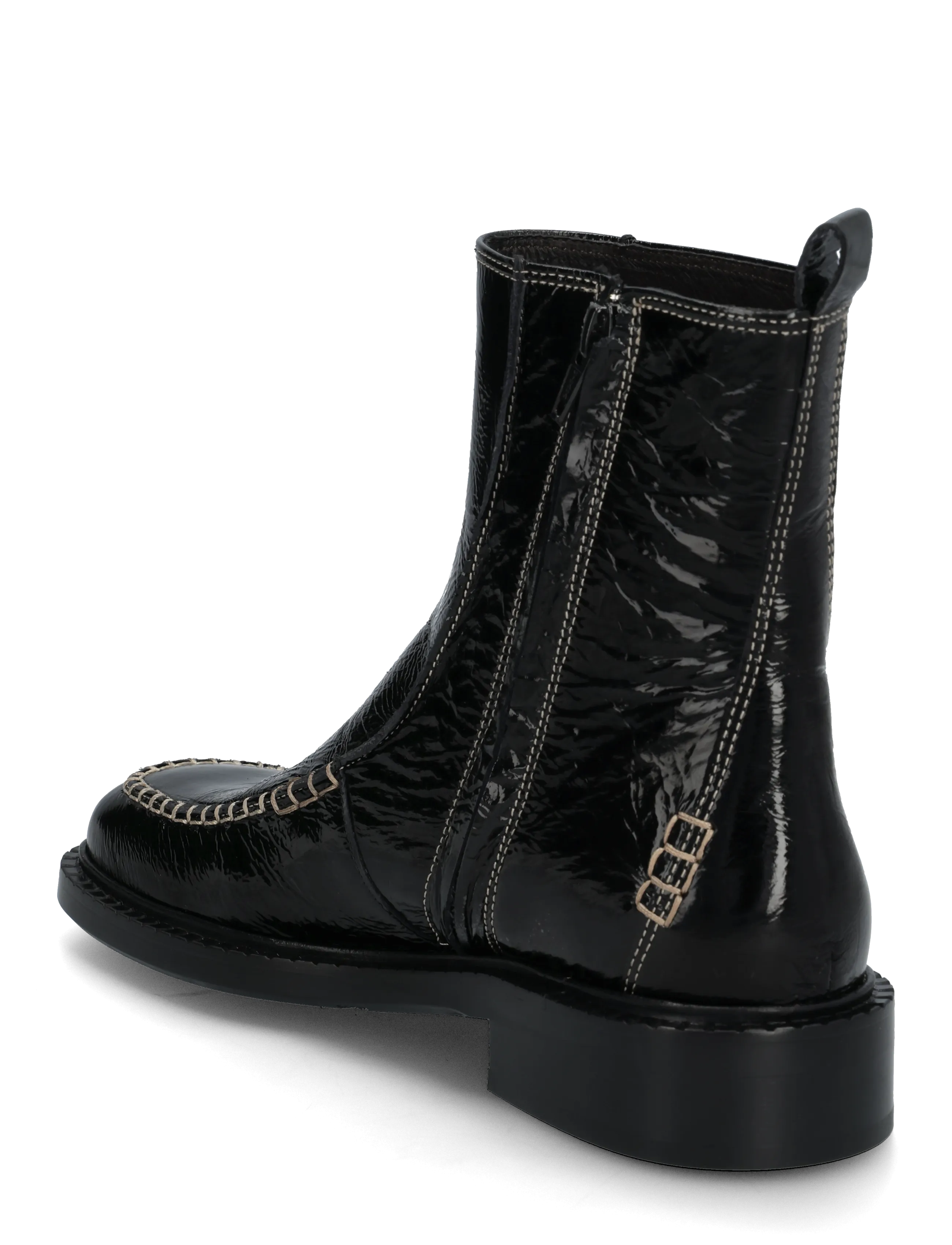 Billi Bi - Boots - flache stiefeletten - black naplack - 2