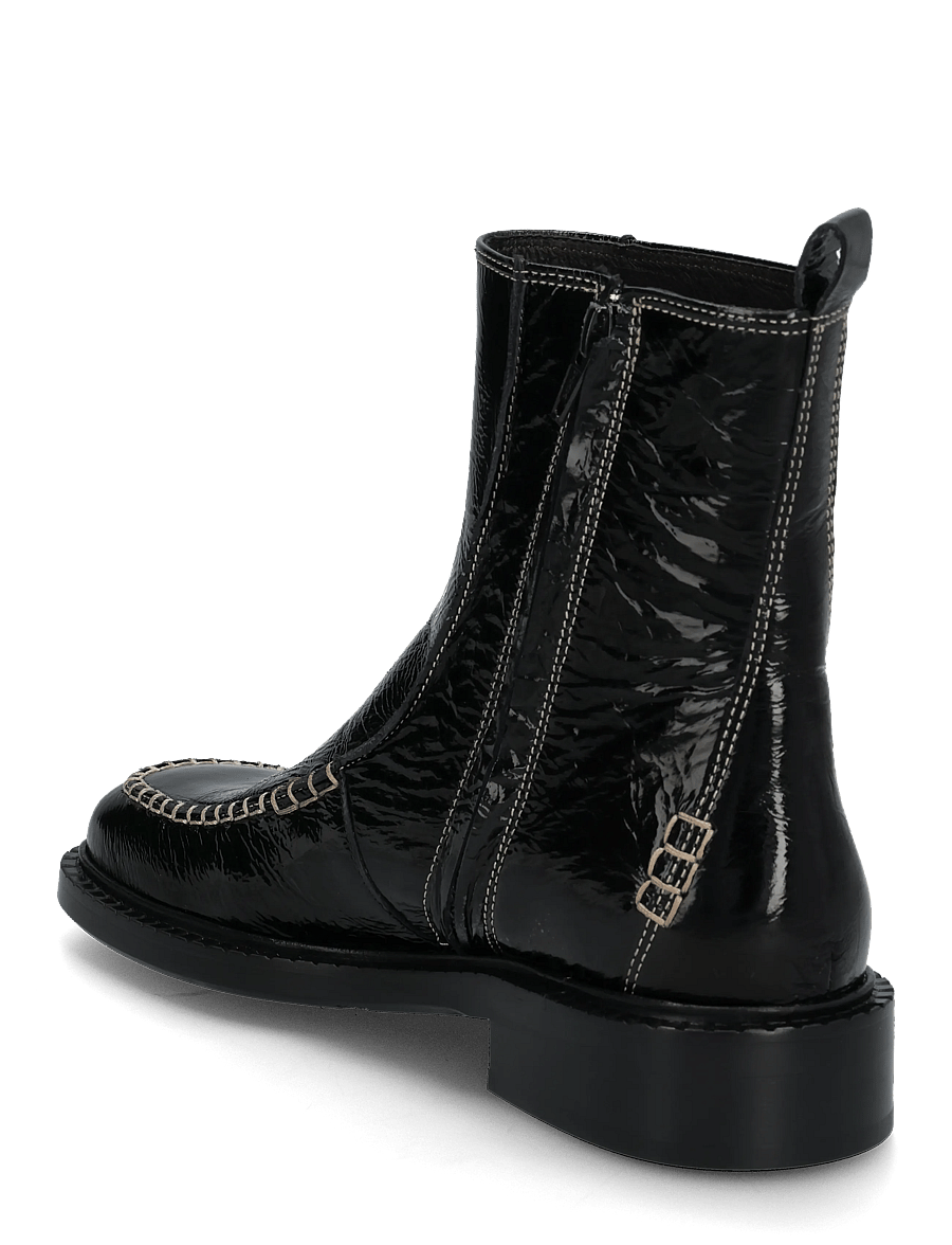 Billi Bi - Boots - flache stiefeletten - black naplack - 2