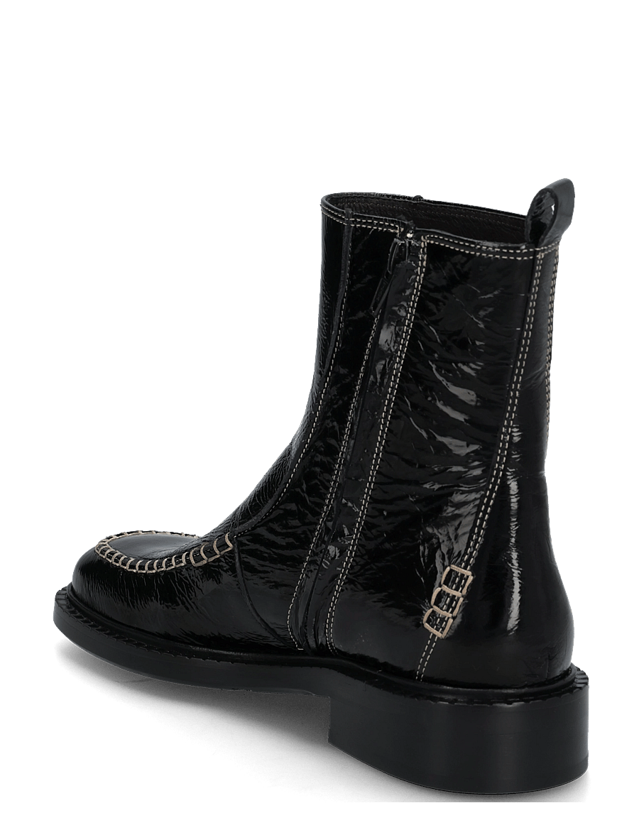 Billi Bi - Boots - flade ankelstøvler - black naplack - 2