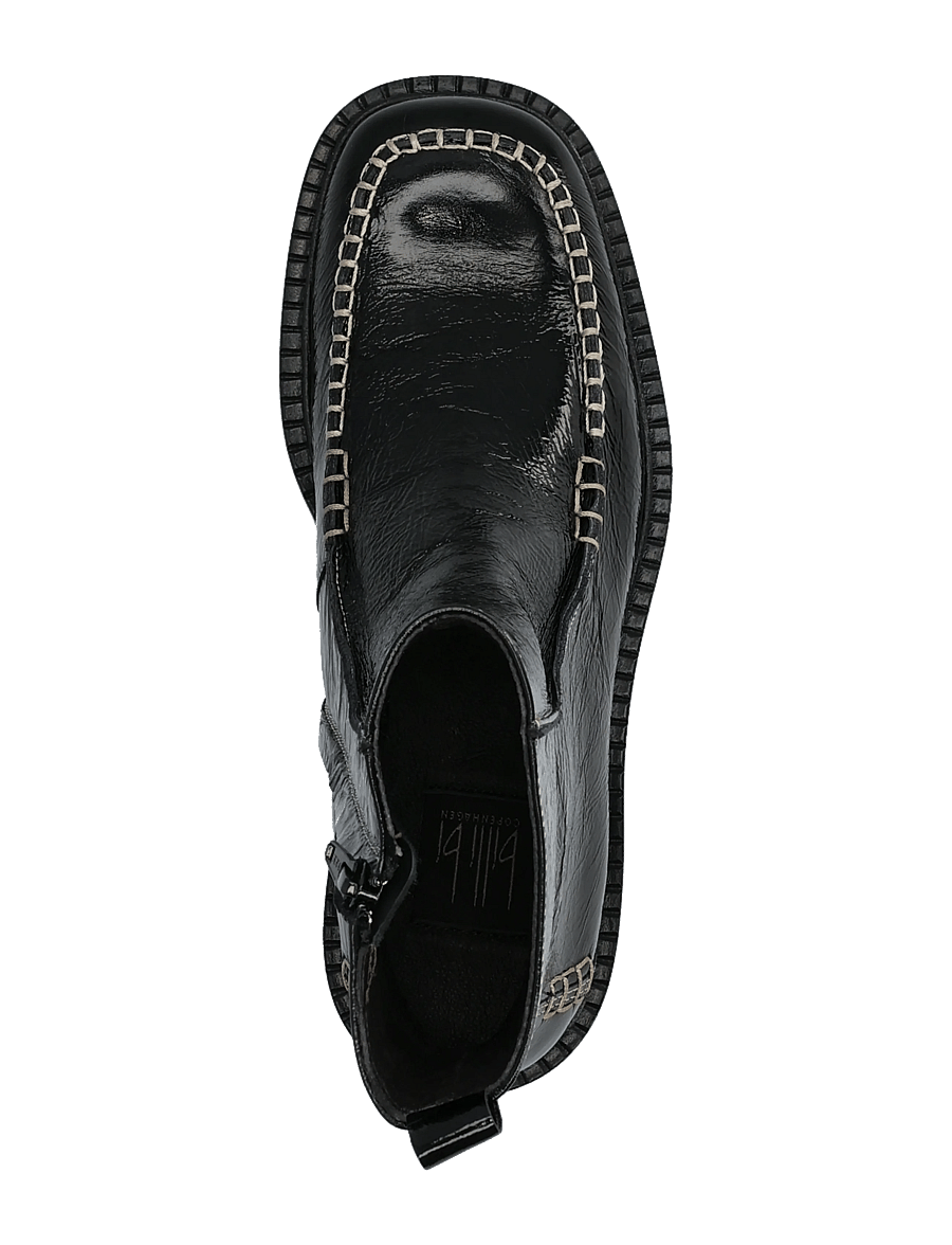 Billi Bi - Boots - flache stiefeletten - black naplack - 3