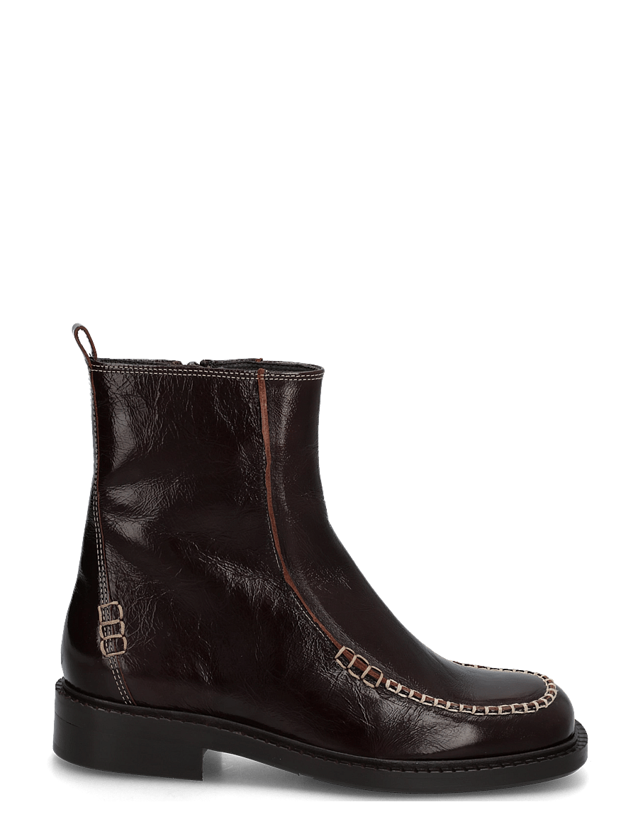Billi Bi - Boots - flade ankelstøvler - mogano naplack - 1